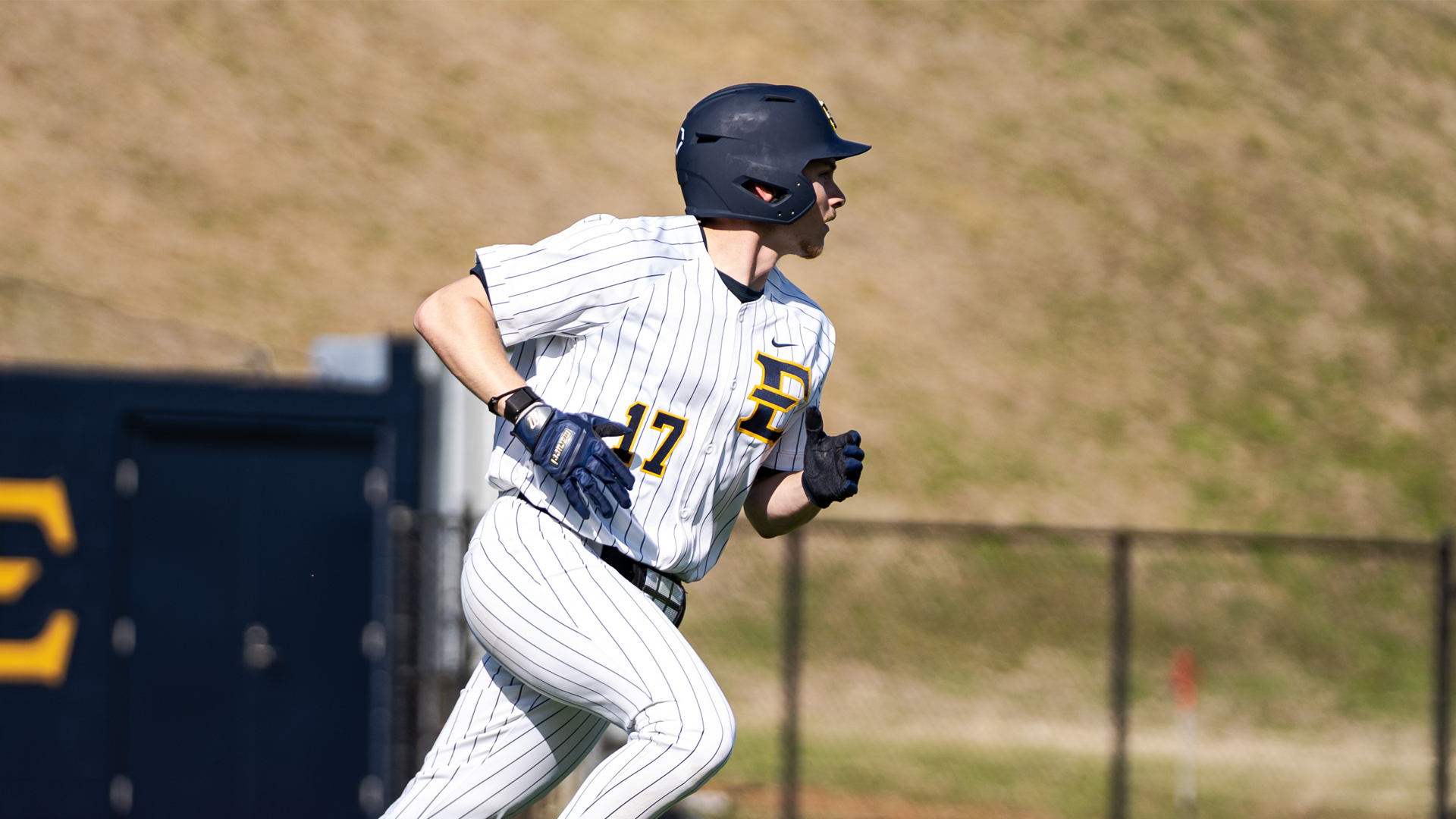 Nate Conner runs the bases