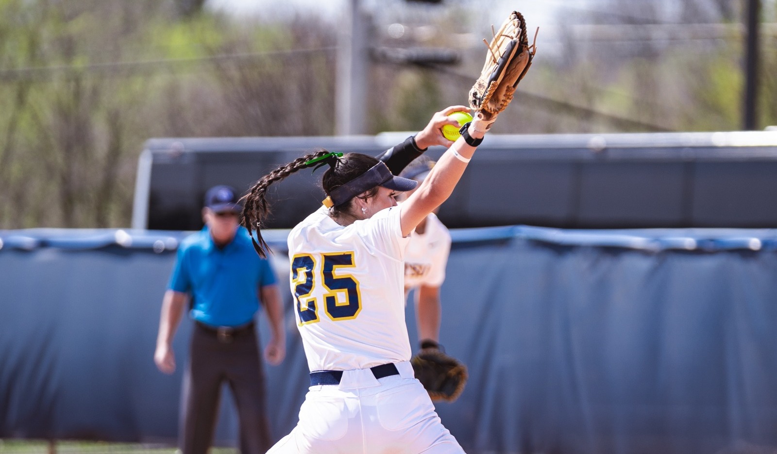 Taylor Suchy throwing a pitch on March 21, 2026 versus UNCG in game one of the 2026 season series