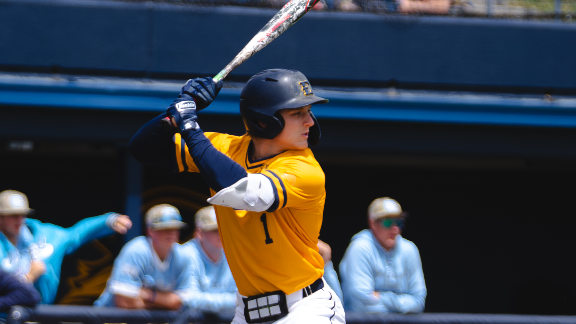 Jamie Palmese readies for a pitch in a game against The Citadel