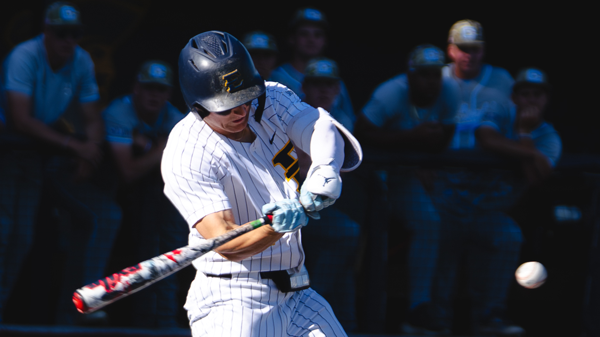 Jamie Palmese takes a swing against The Citadel