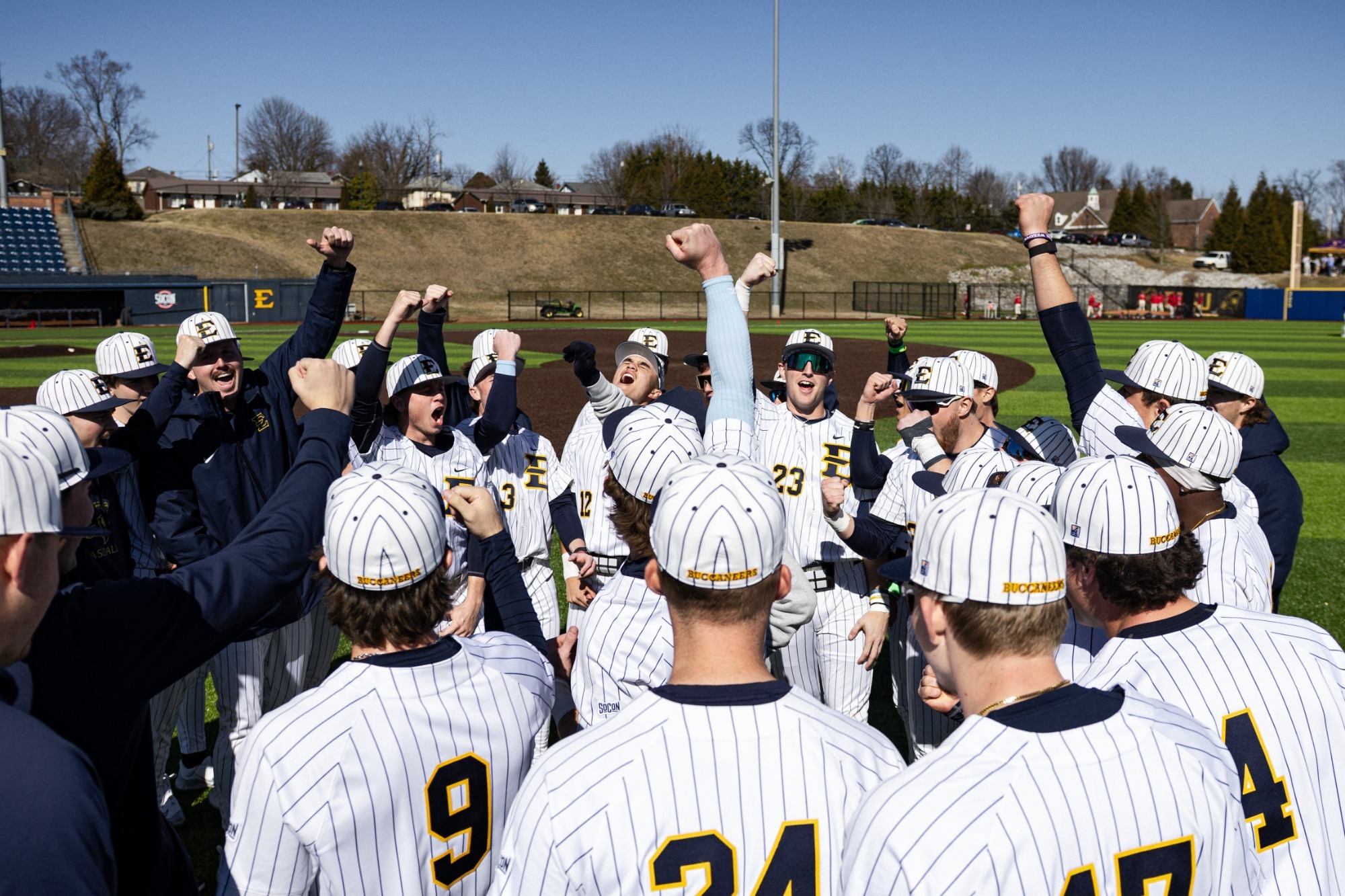 ETSU Baseball before opening the 2026 season against Marist