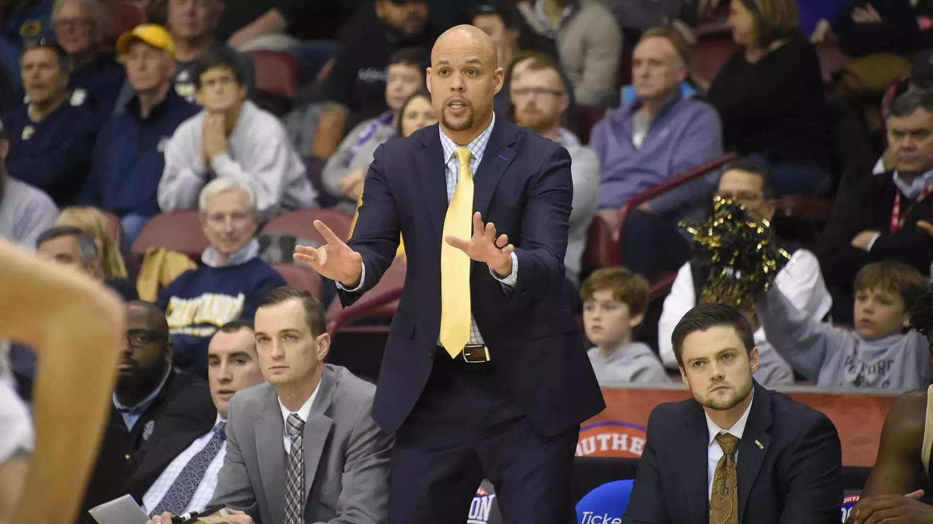 Perry coaching at Wofford.
