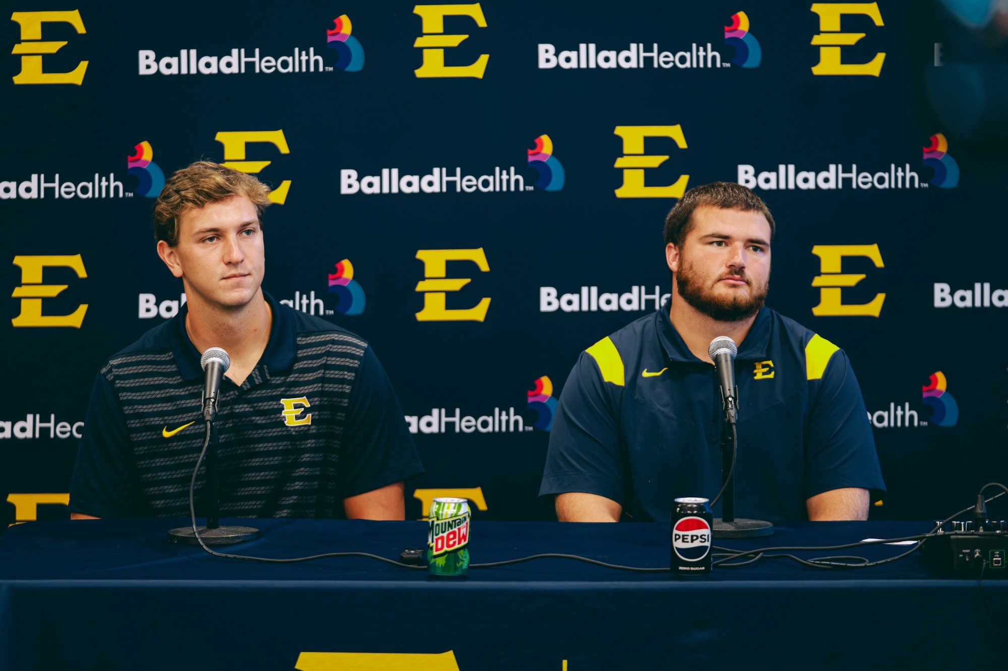 Charlie Browder & Brenden LeBlanc speak at the Week 1 Press Conference vs. Campbell