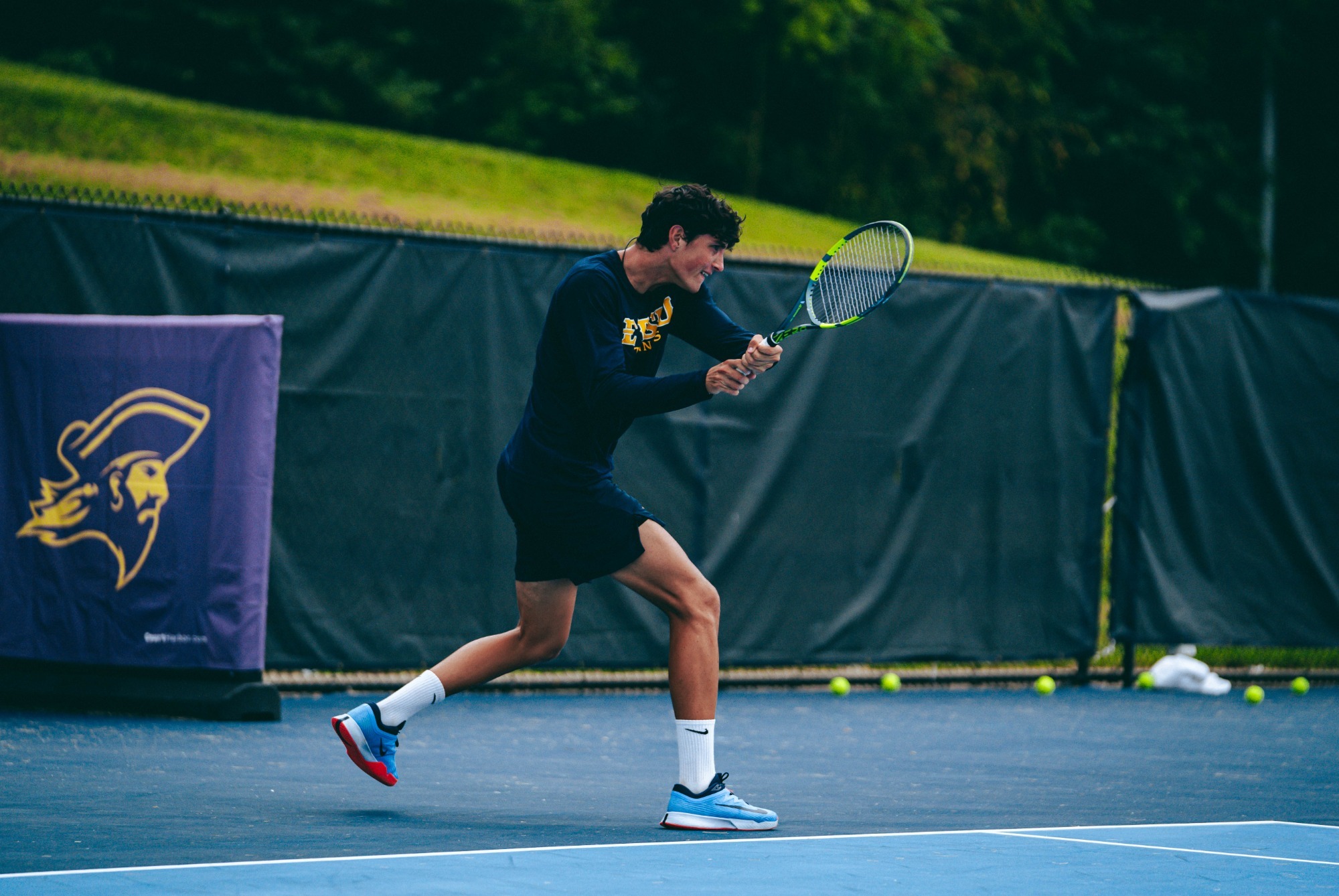 Oscar Martinez during a practice