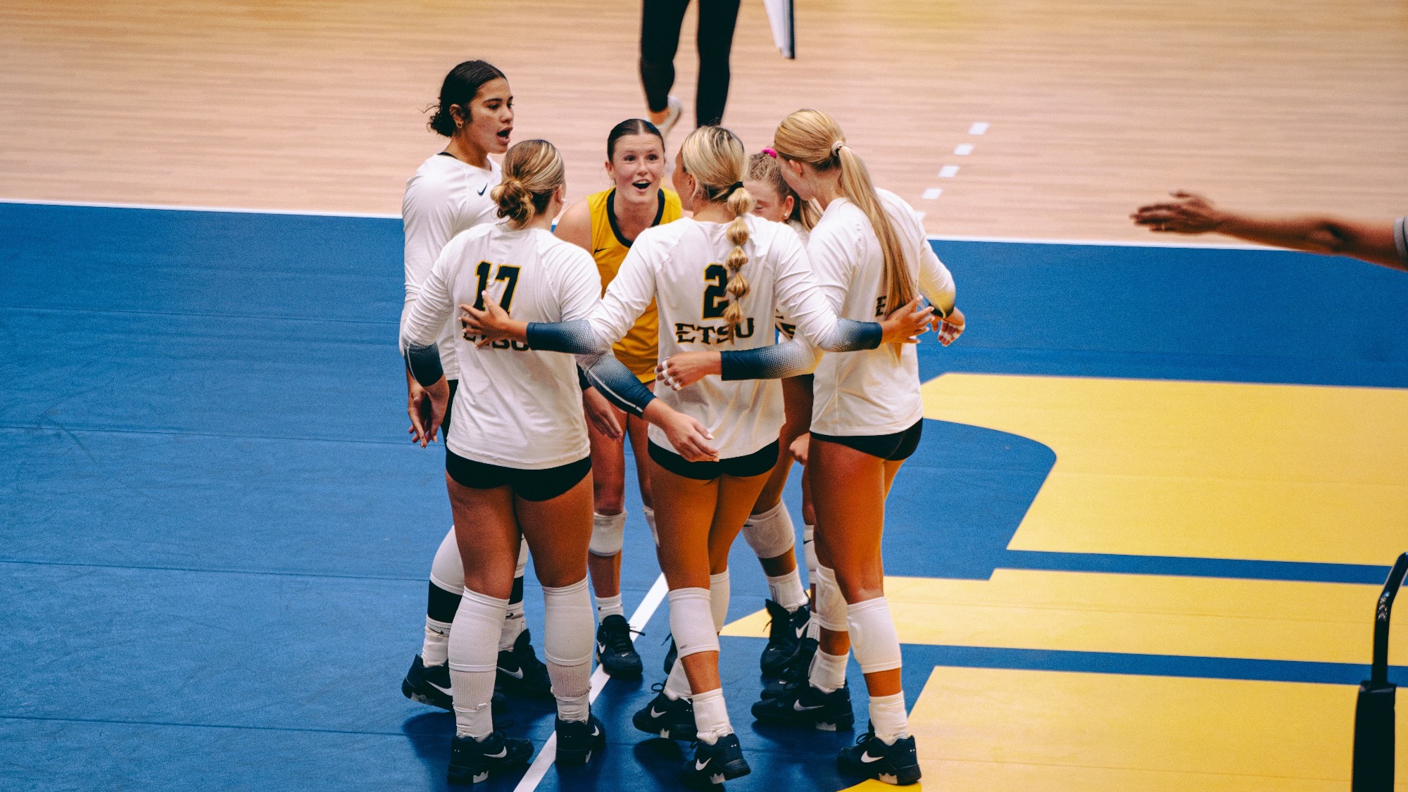 Group celebration vs Akron