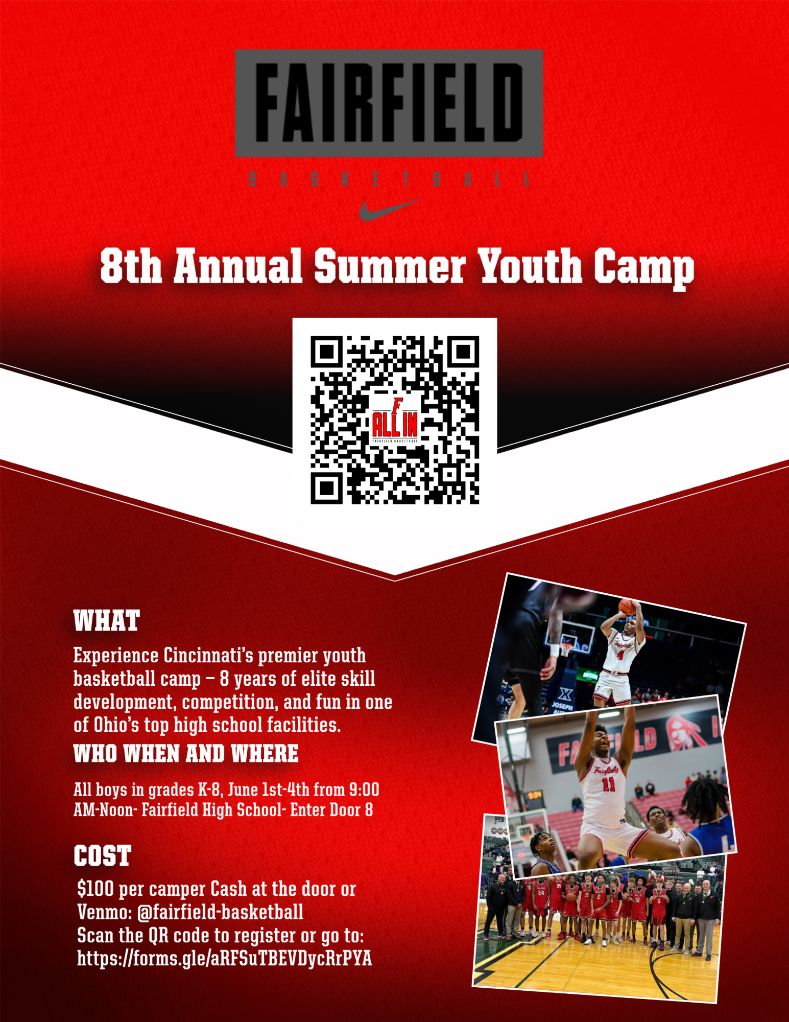 Fairfield Summer Hoops Camp 2026