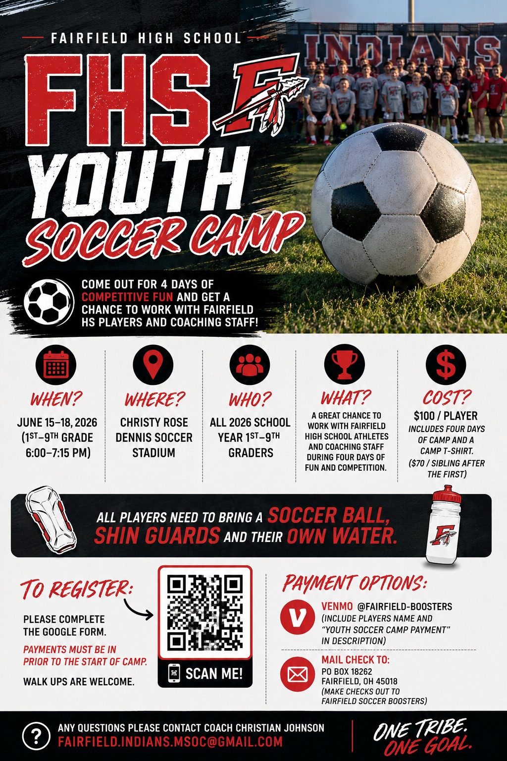 Fairfield Youth Soccer Camp 2026