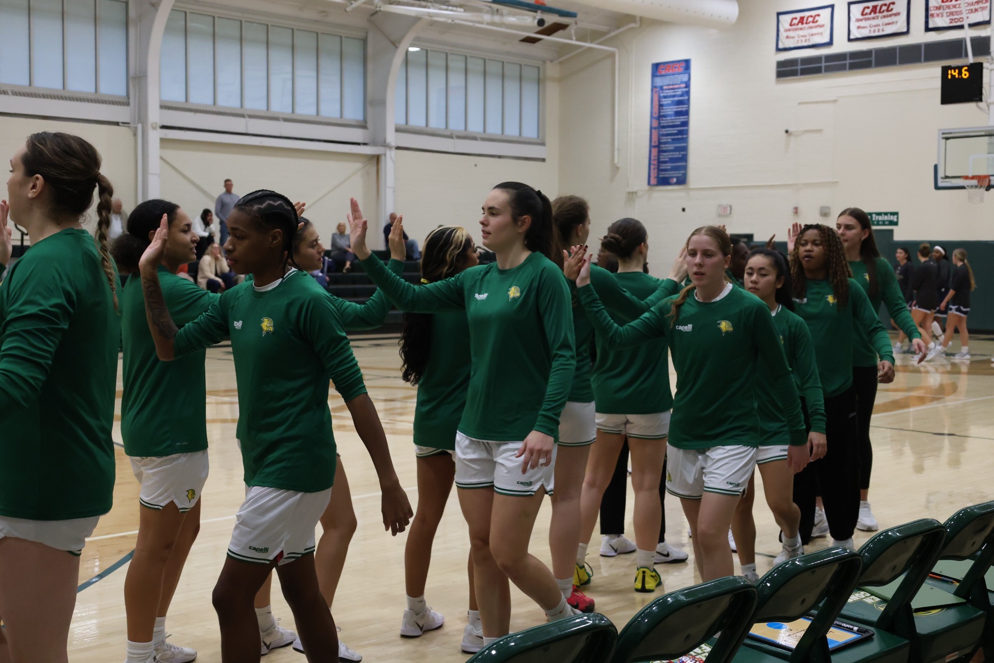 WBB Pregame Handshake Line