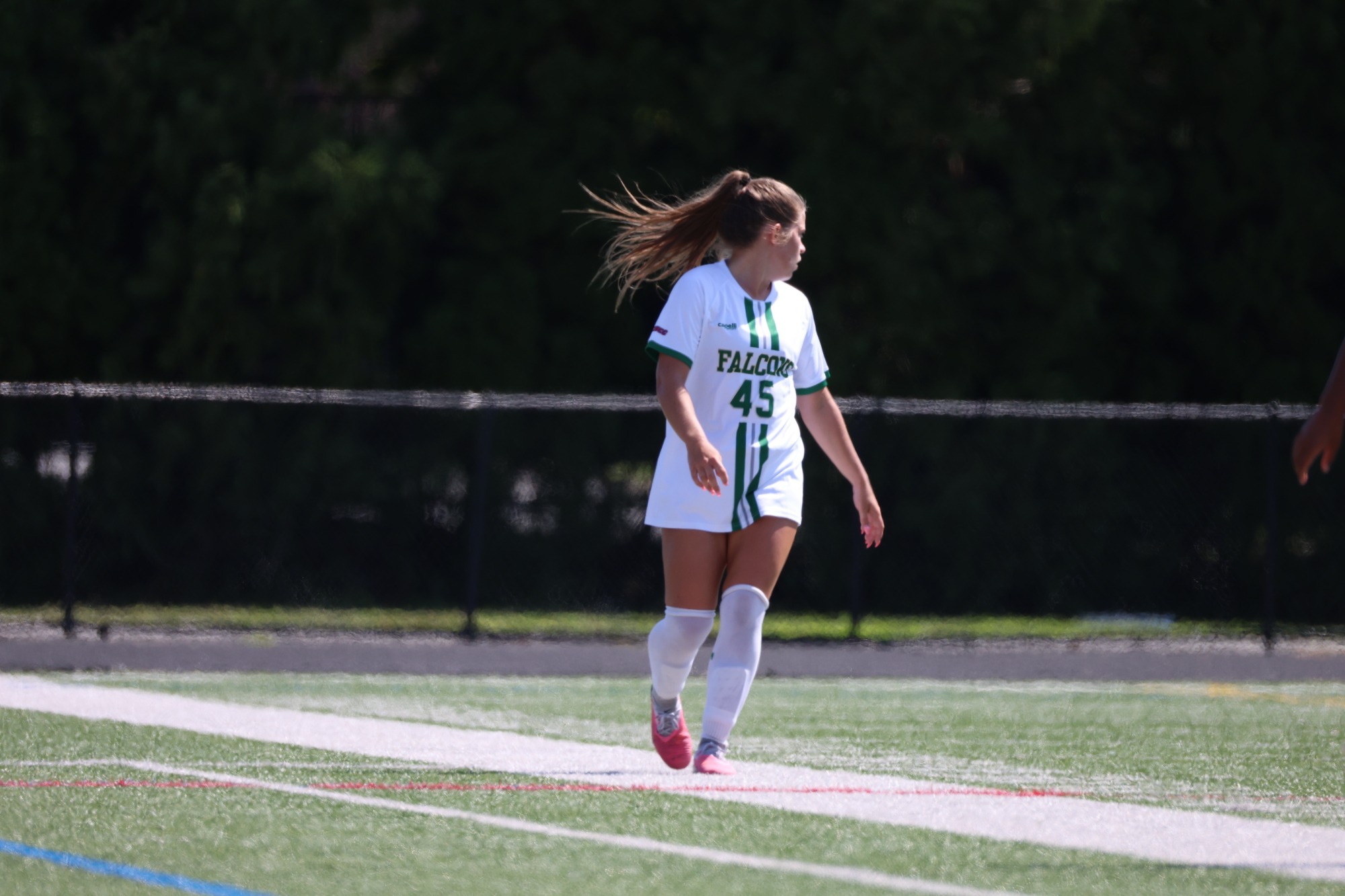 Brooklyn Niemy looking back on field