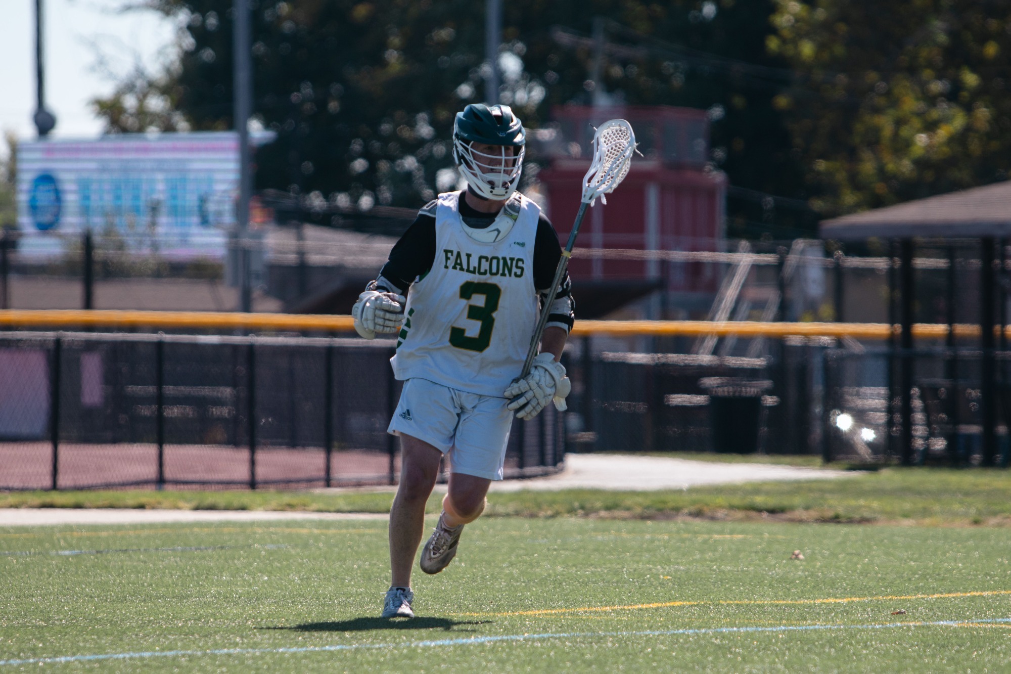 Connor Langdon at Men's Lacrosse Practice Running