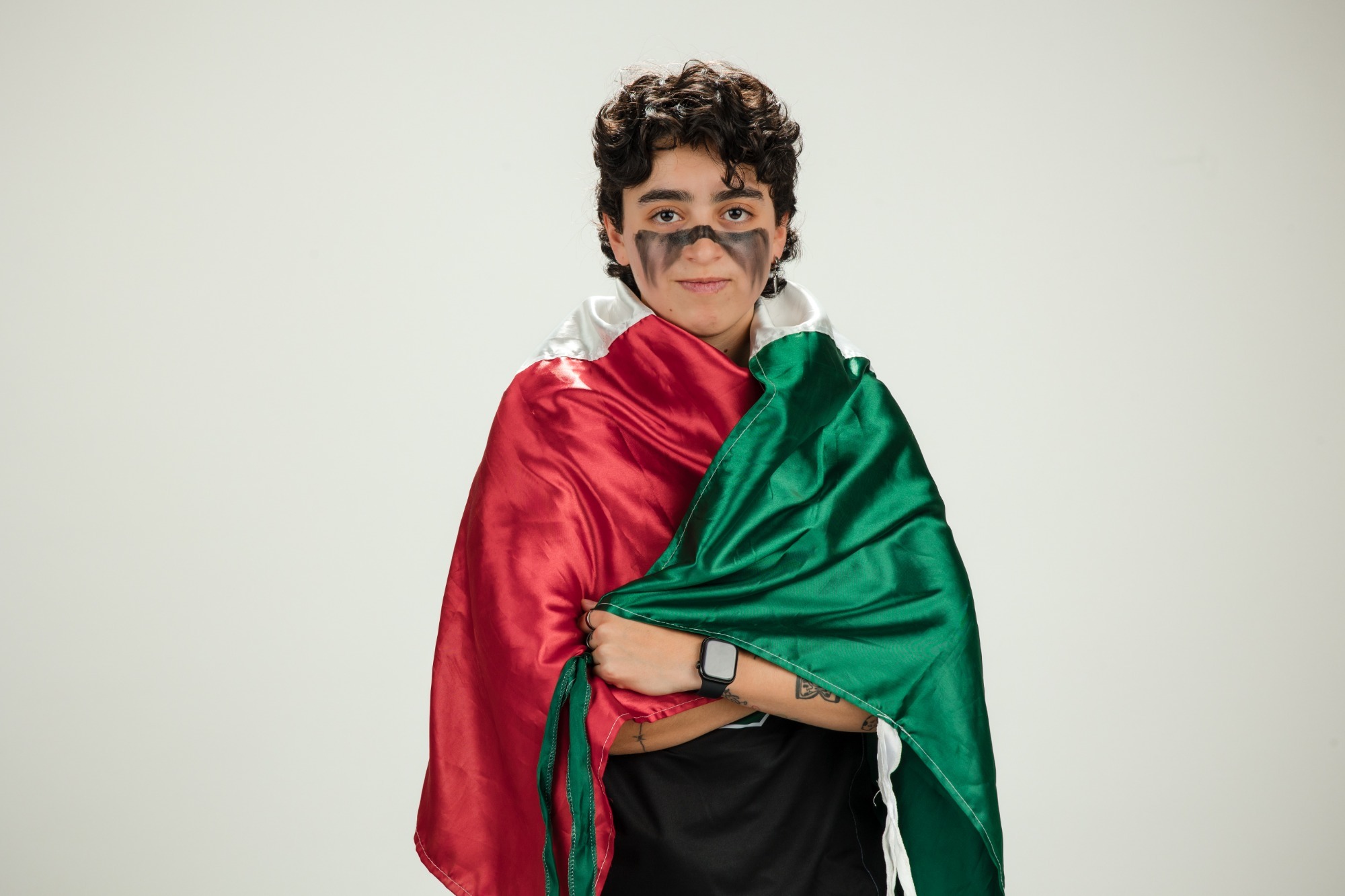 Natalia Ogando posing on media day