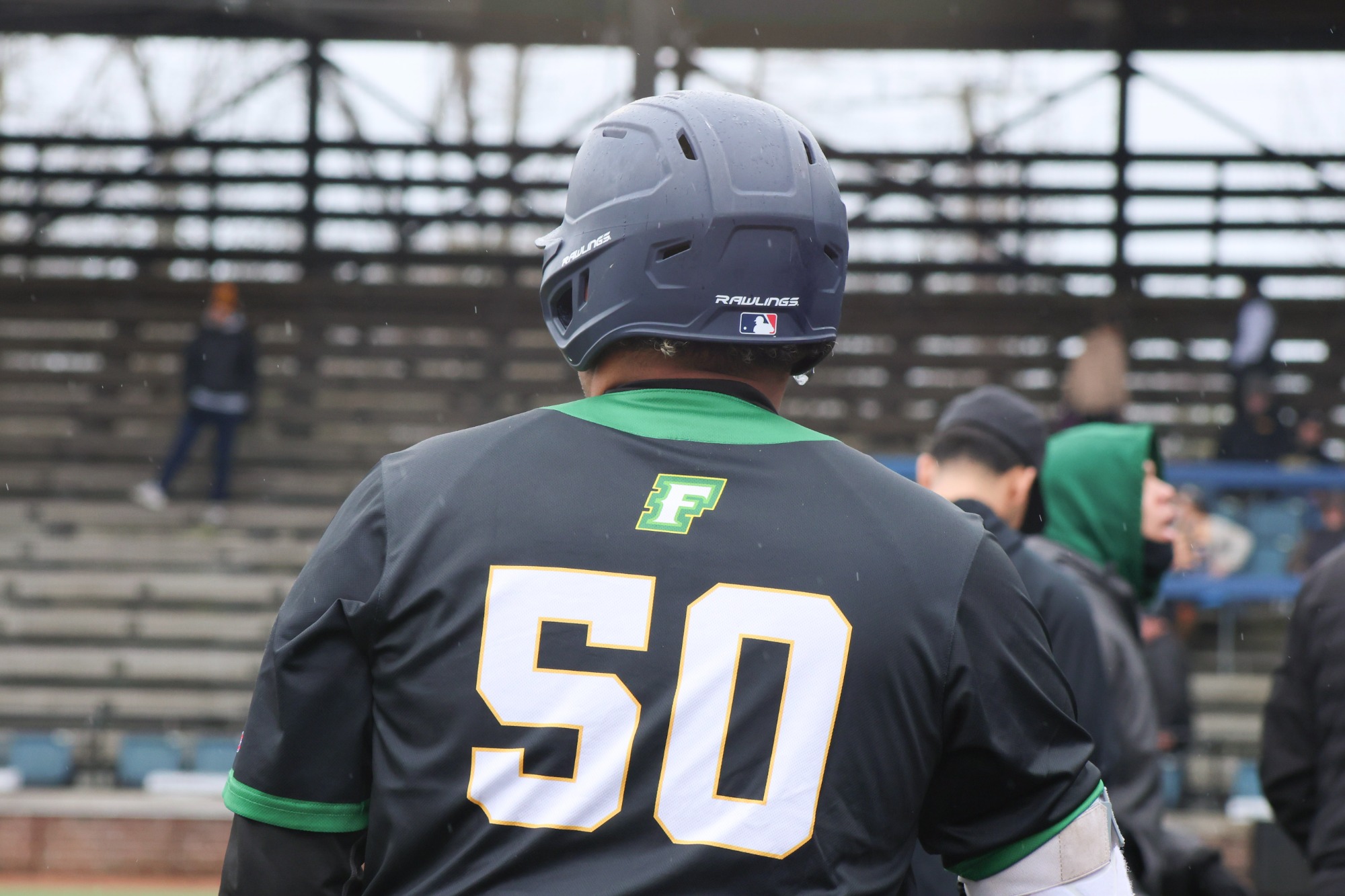 A photo of the back of a players jersey.
