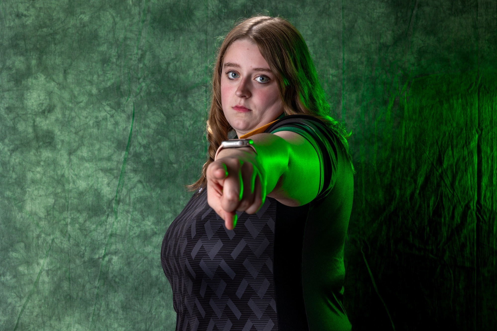 Mackenzie Keane posing at media day