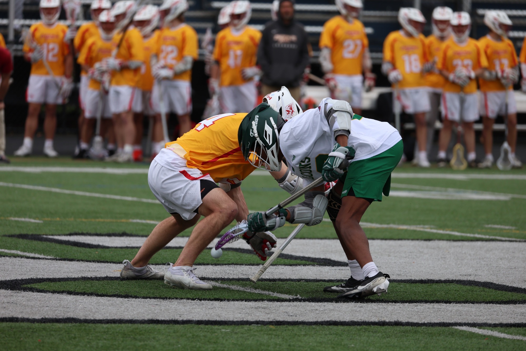 Mark Gilles facing off against Chestnut Hills
