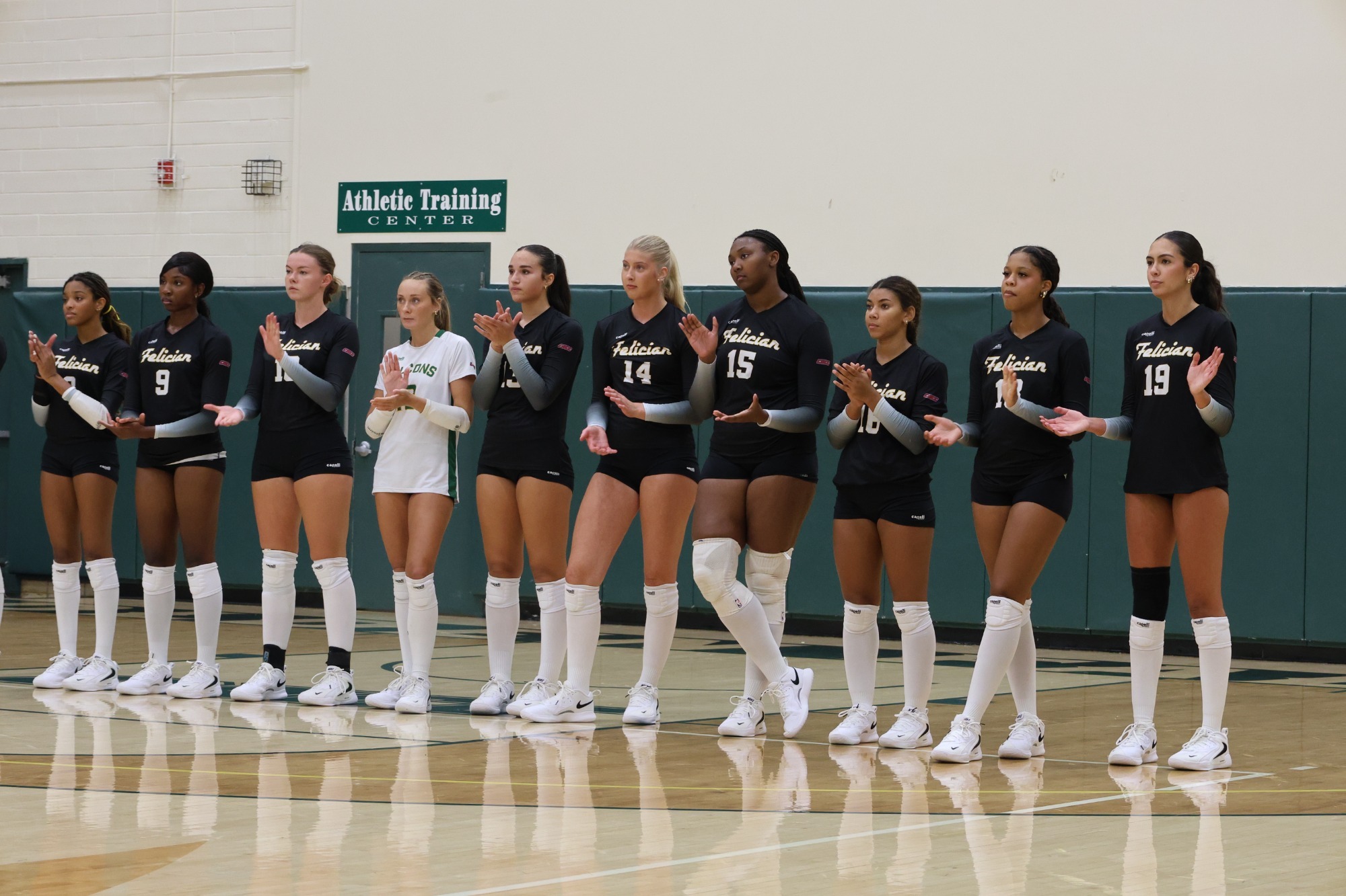 VB Team during starting line up announcement.