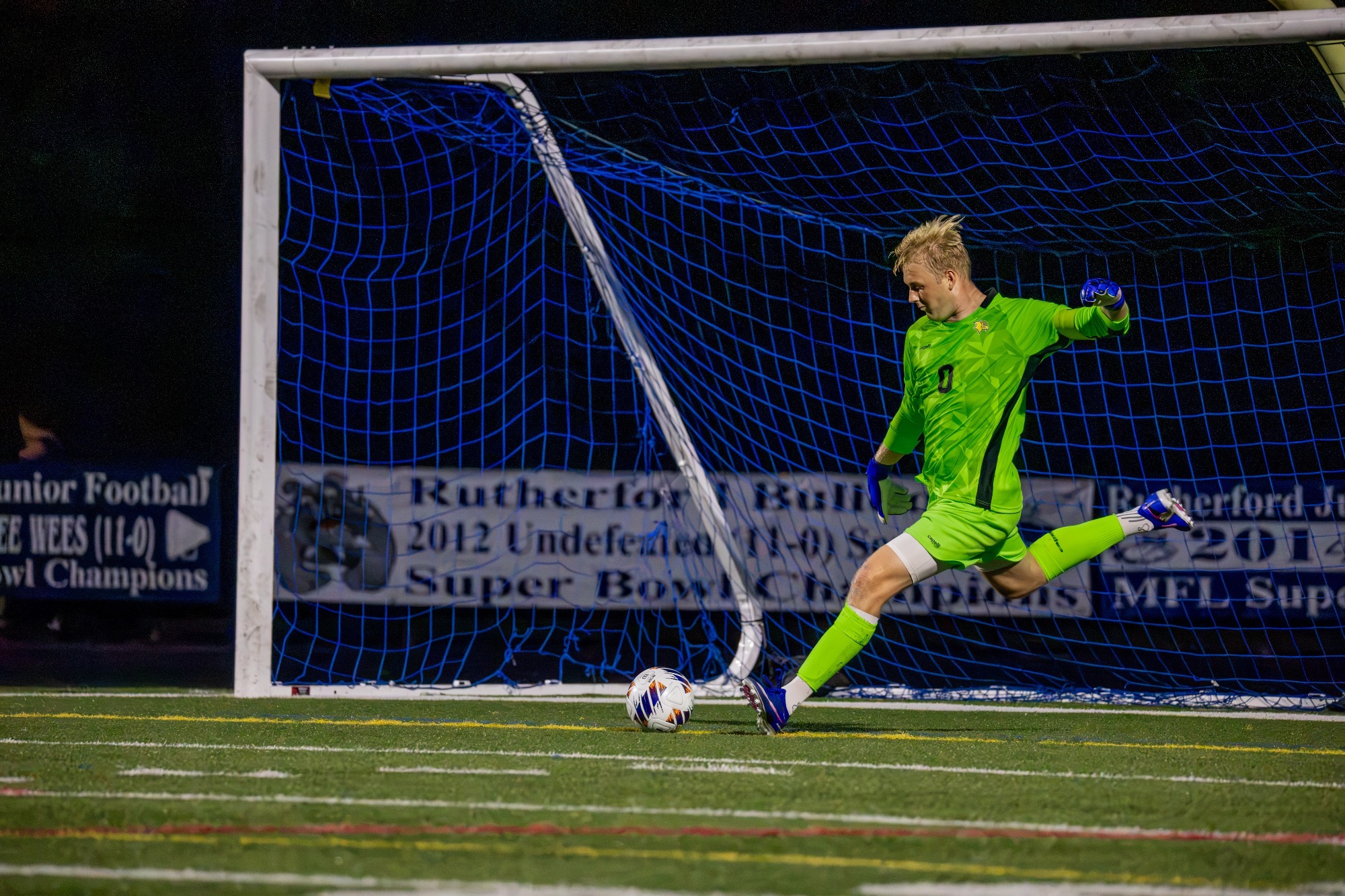 Mathias Kristoffersen on a goal kick.