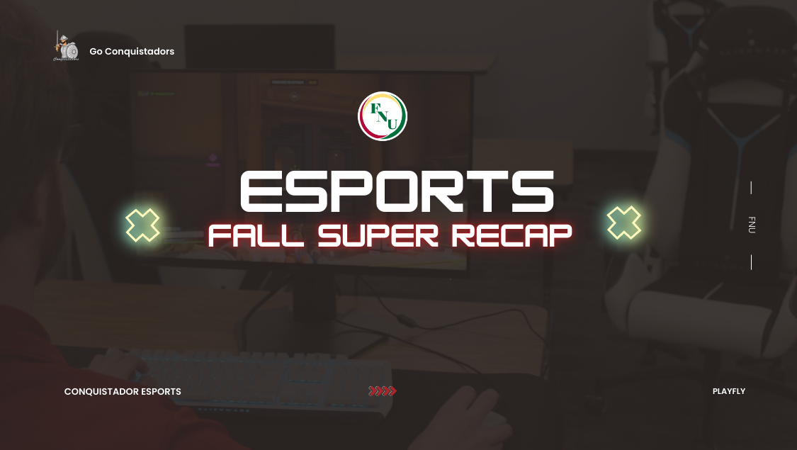 FNU esports fall 2024-25 recap graphic
