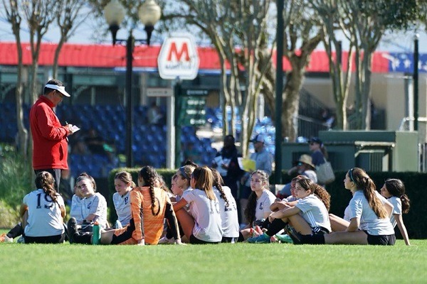 Community Outreach at girls soccer camp on January 16th 2022