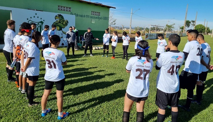 Community Outreach at soccer tryout event on May-21st-22nd 2022
