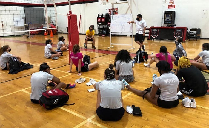 National Drug and Alcohol Facts Week with FNU volleyball team
