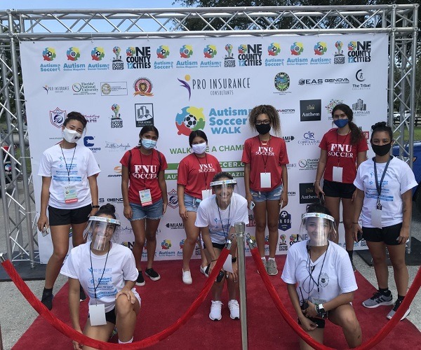 Women's Soccer Volunteer at Autism Soccer 5k Walk