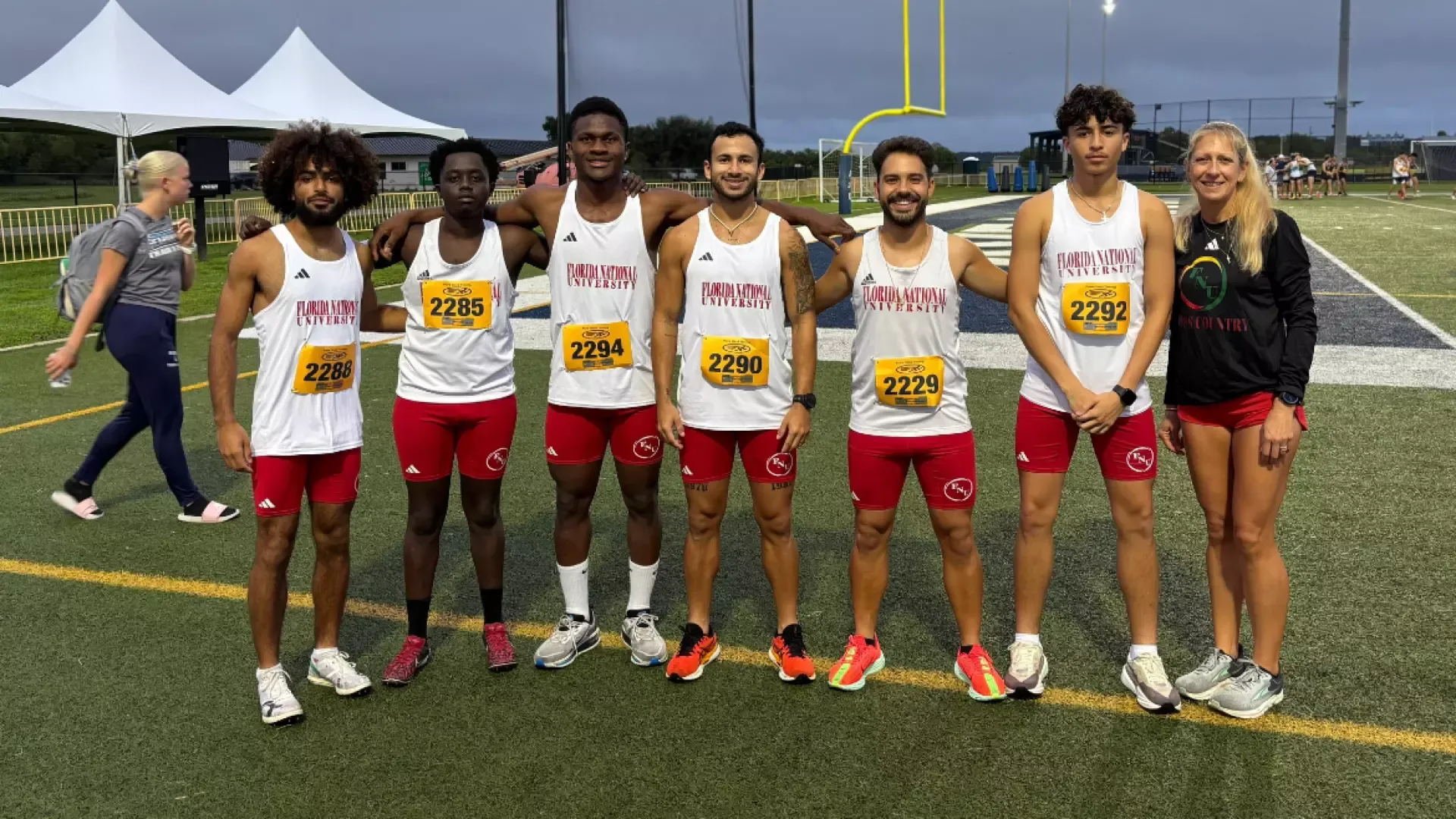 Men's cross country at AMU Invitational 2025