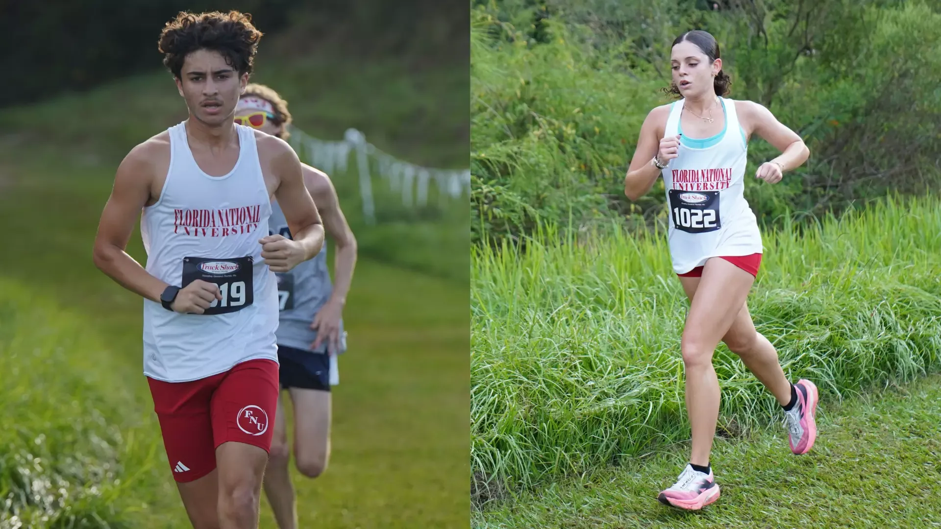 Joandy Olivera and Mia Betancourt runner of the week award side by side