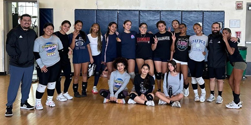 FNU women's volleyball coaches visited Miami high school on June 19th, 2025sm