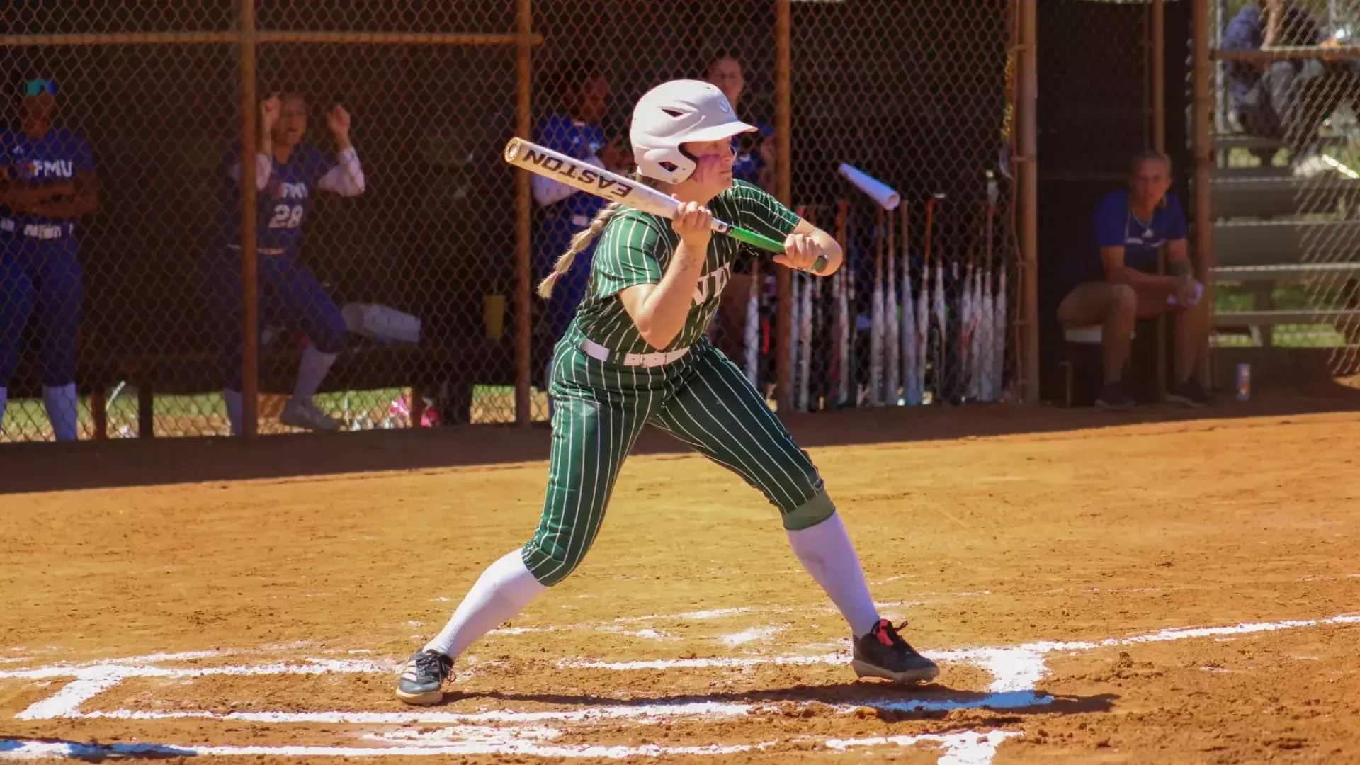Tara McCaffery hitting against Florida Memorial