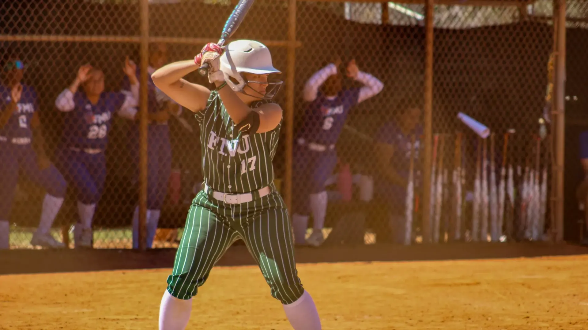 Alissia Vega hitting against Florida Memorial 2025