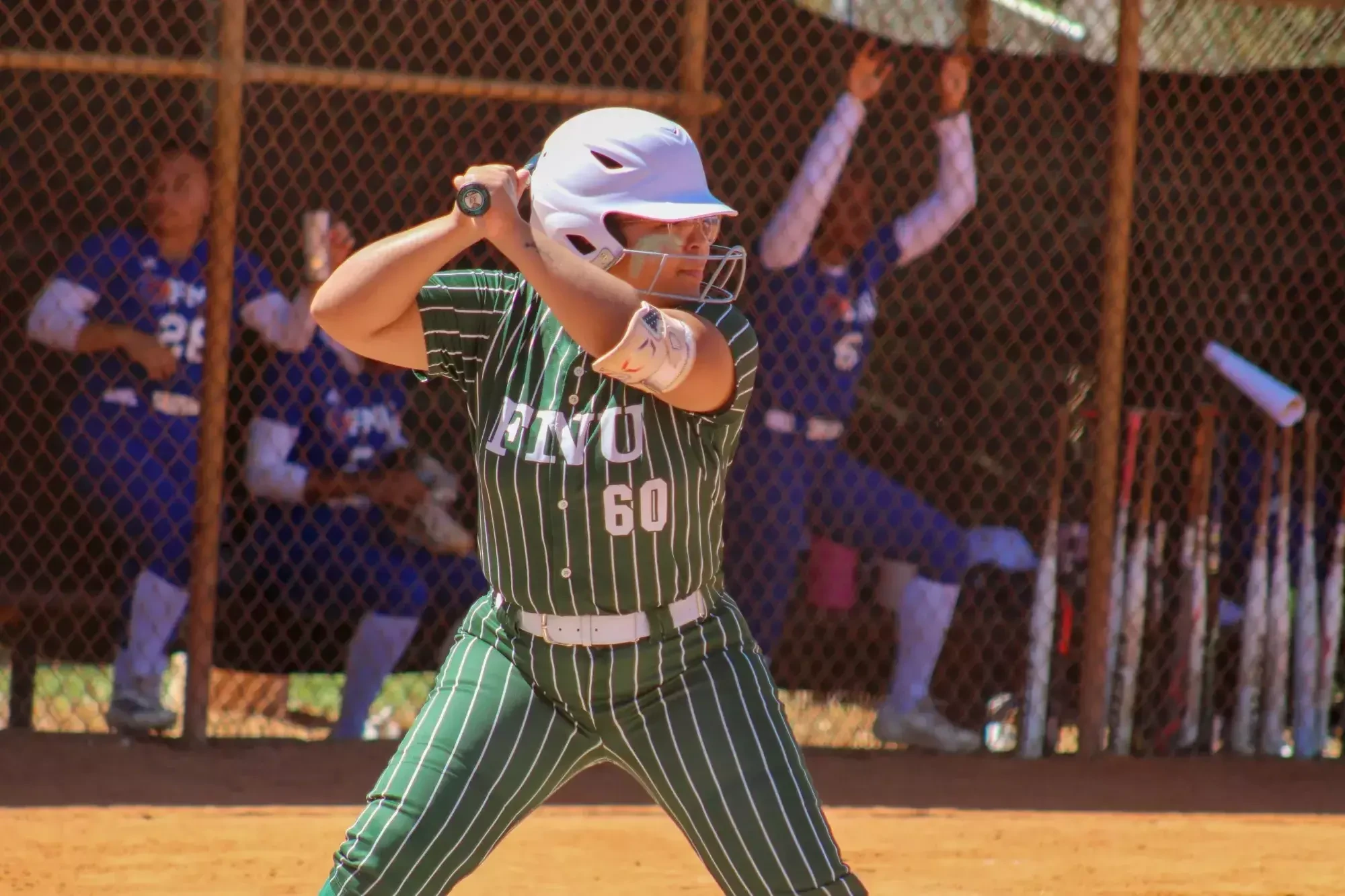 Gianna Hall hitting agaisnt Florida Memorial 2025