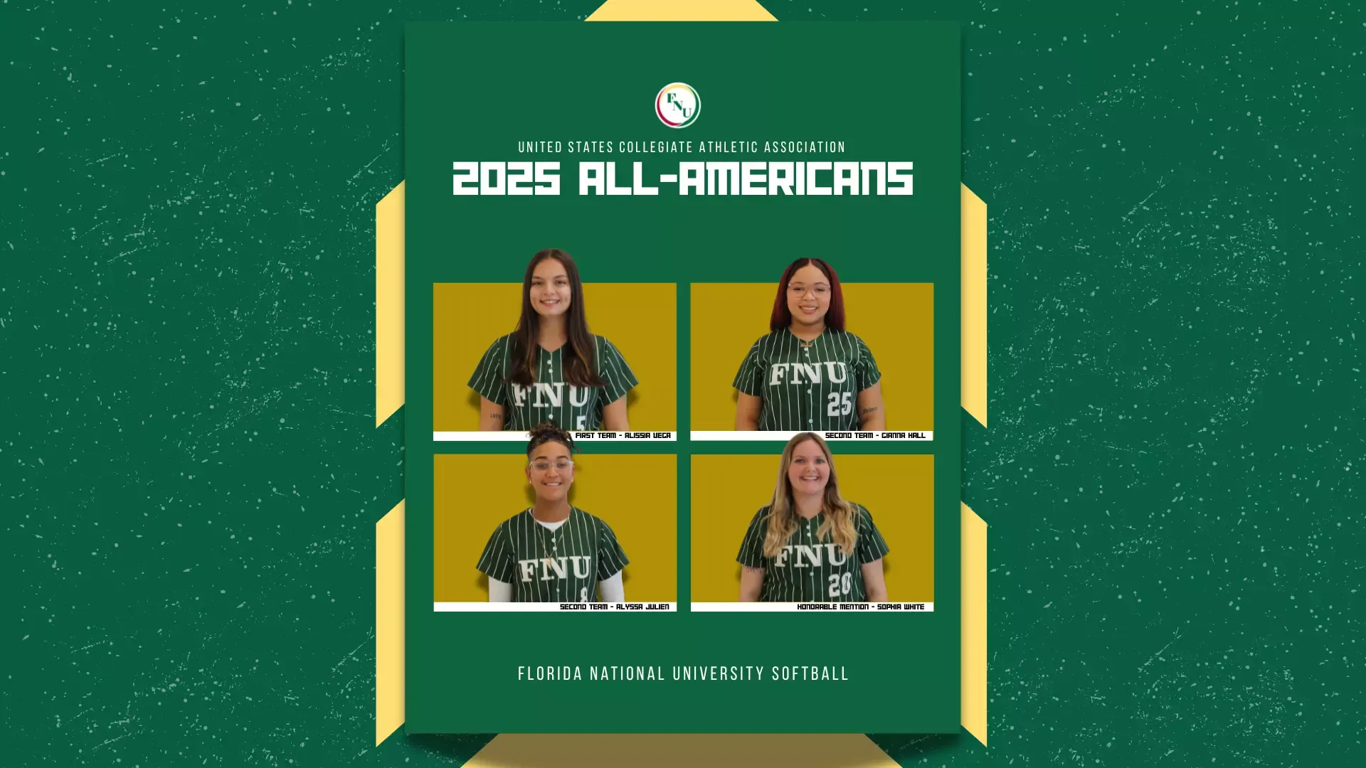 2025 USCAA Softball All-Americans Graphic