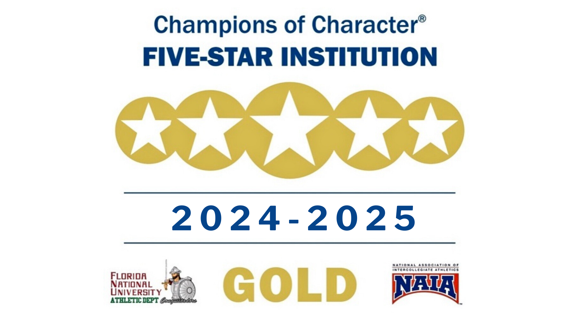 Florida National Gold Star Award 2024-25