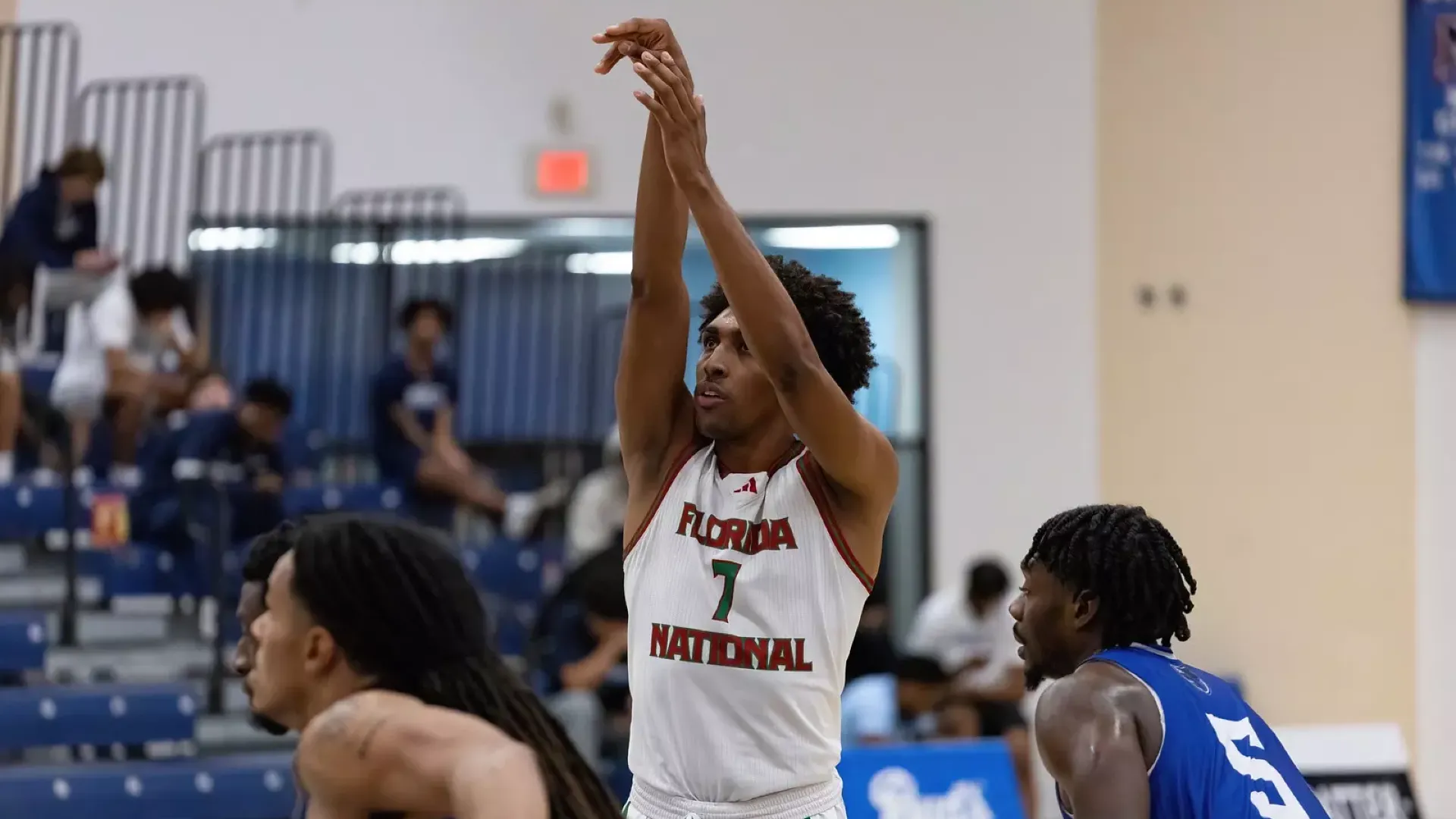 Ronald Fernandez hitting a free throw against the University of the Virgin Islands 2025-26