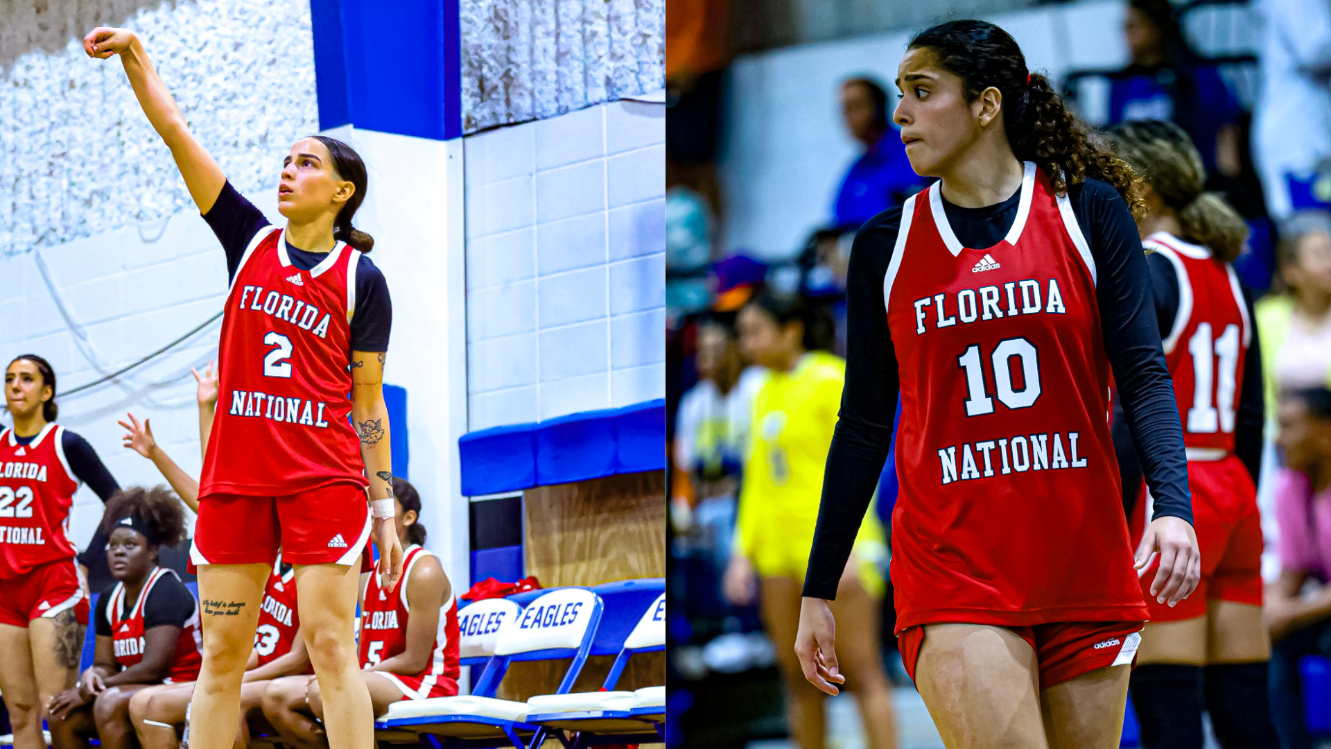 Kaylee Llanos and Maria De Gracia side-by-side CAC All-Conference 2026 graphic