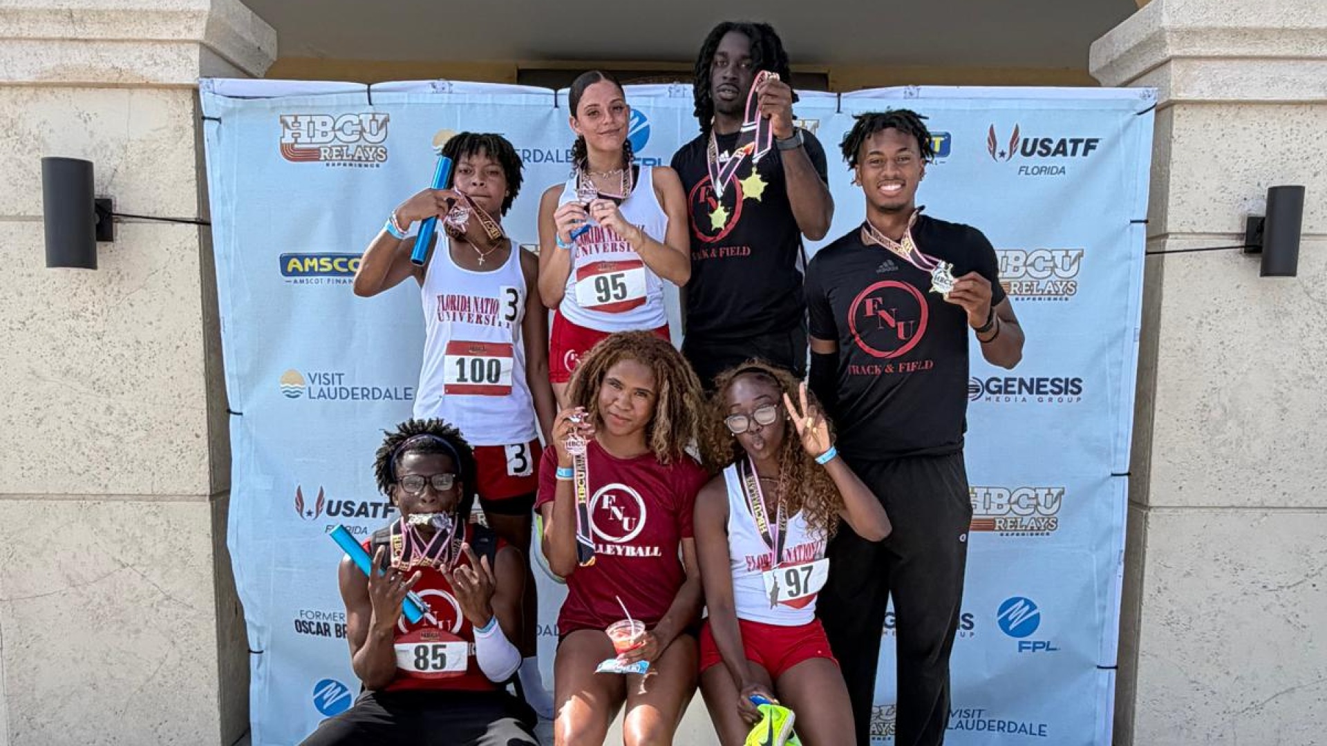 FNU track athletes at the HBCU Relays Experience 2026