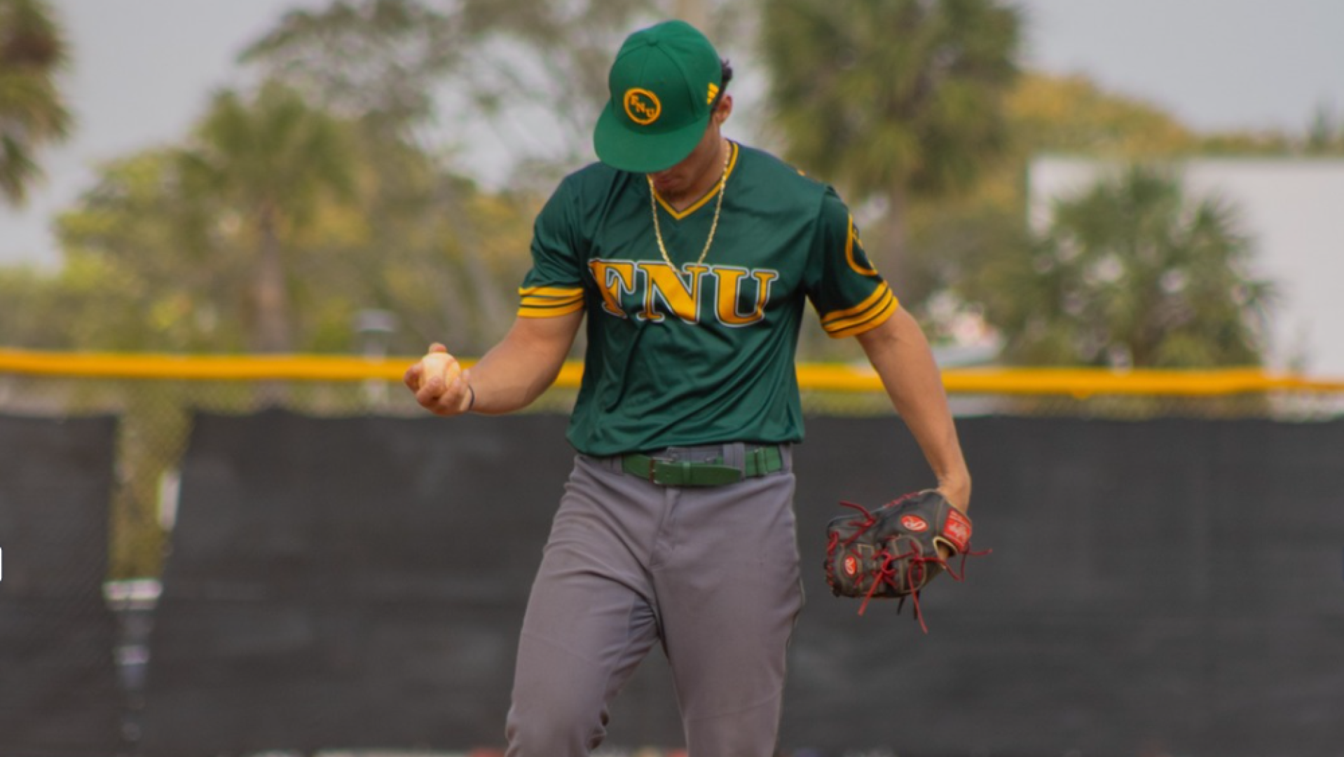 Erik Fuentes pitching in 2025 at home