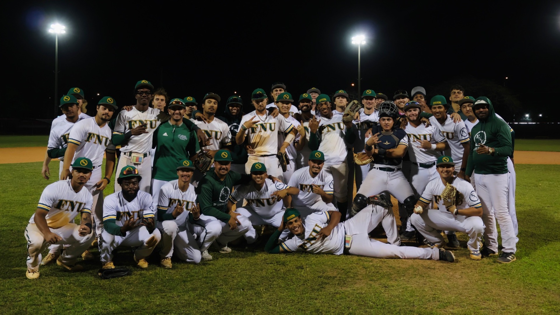 FNU baseball group photo after Senior Day 2026