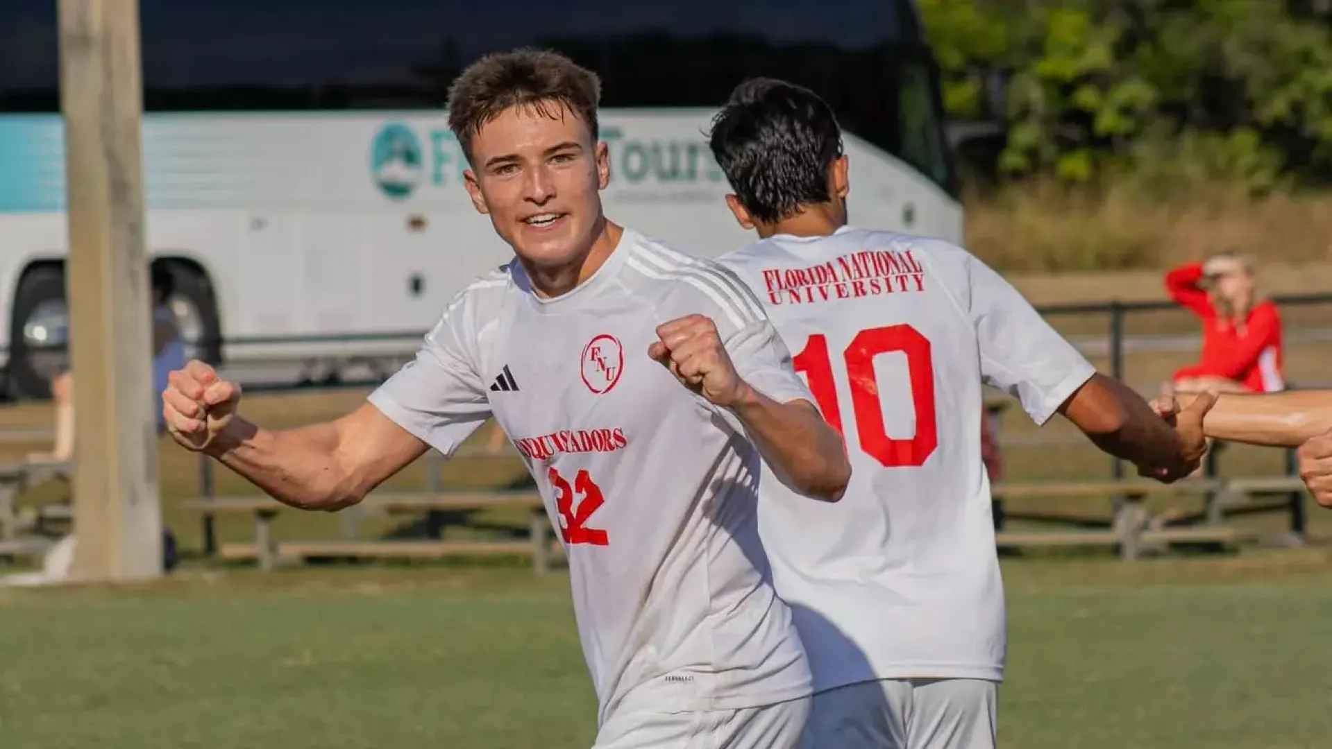 Michael Olszewski celebrating a goal 2025.