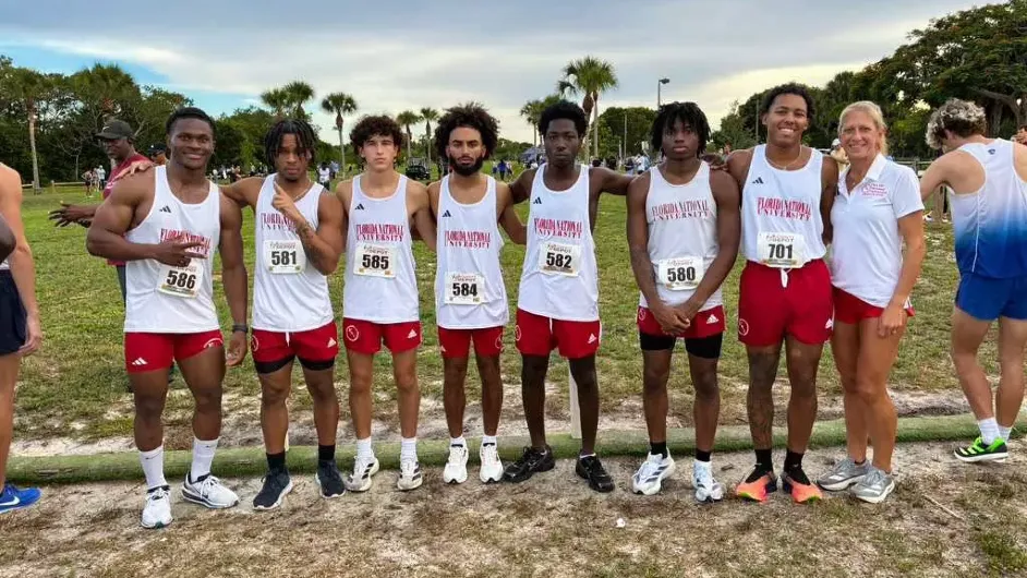 Men's cross country team at Keiser Flagship Invite 2026