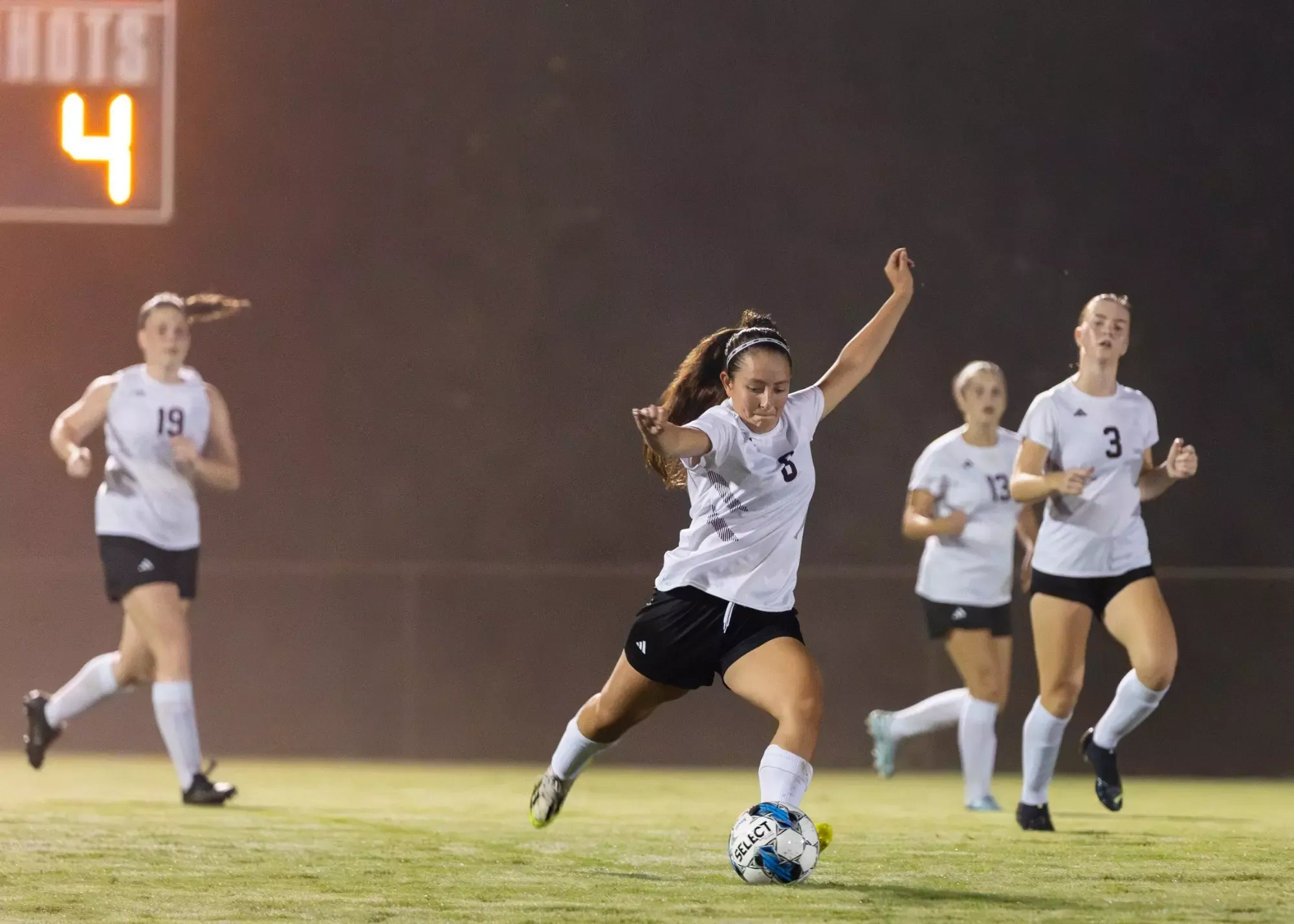 FHU women's soccer in action