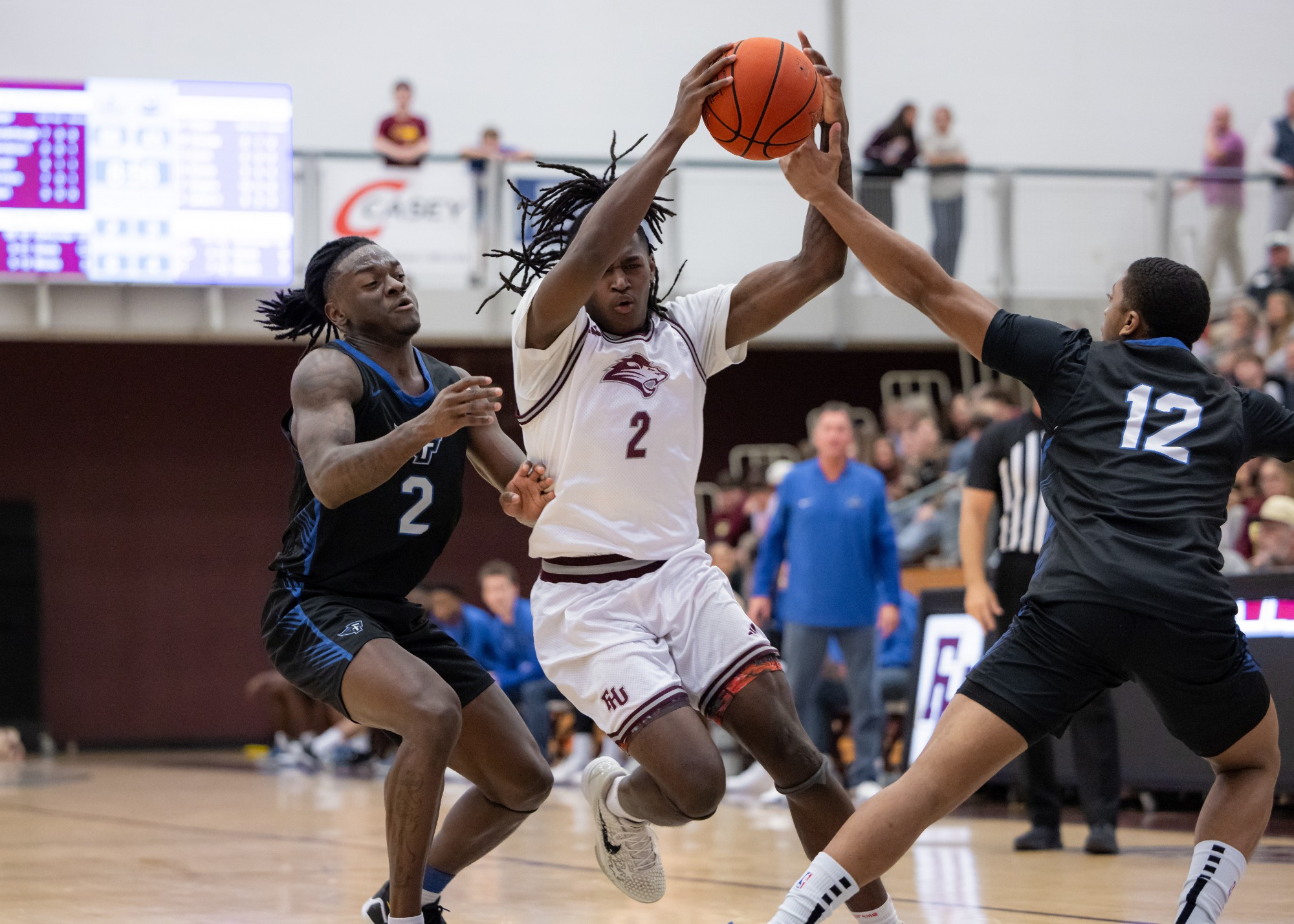 FHU men's basketball in action