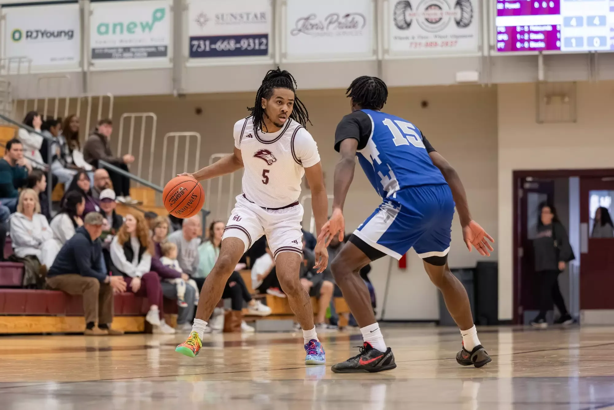 FHU men's basketball in action