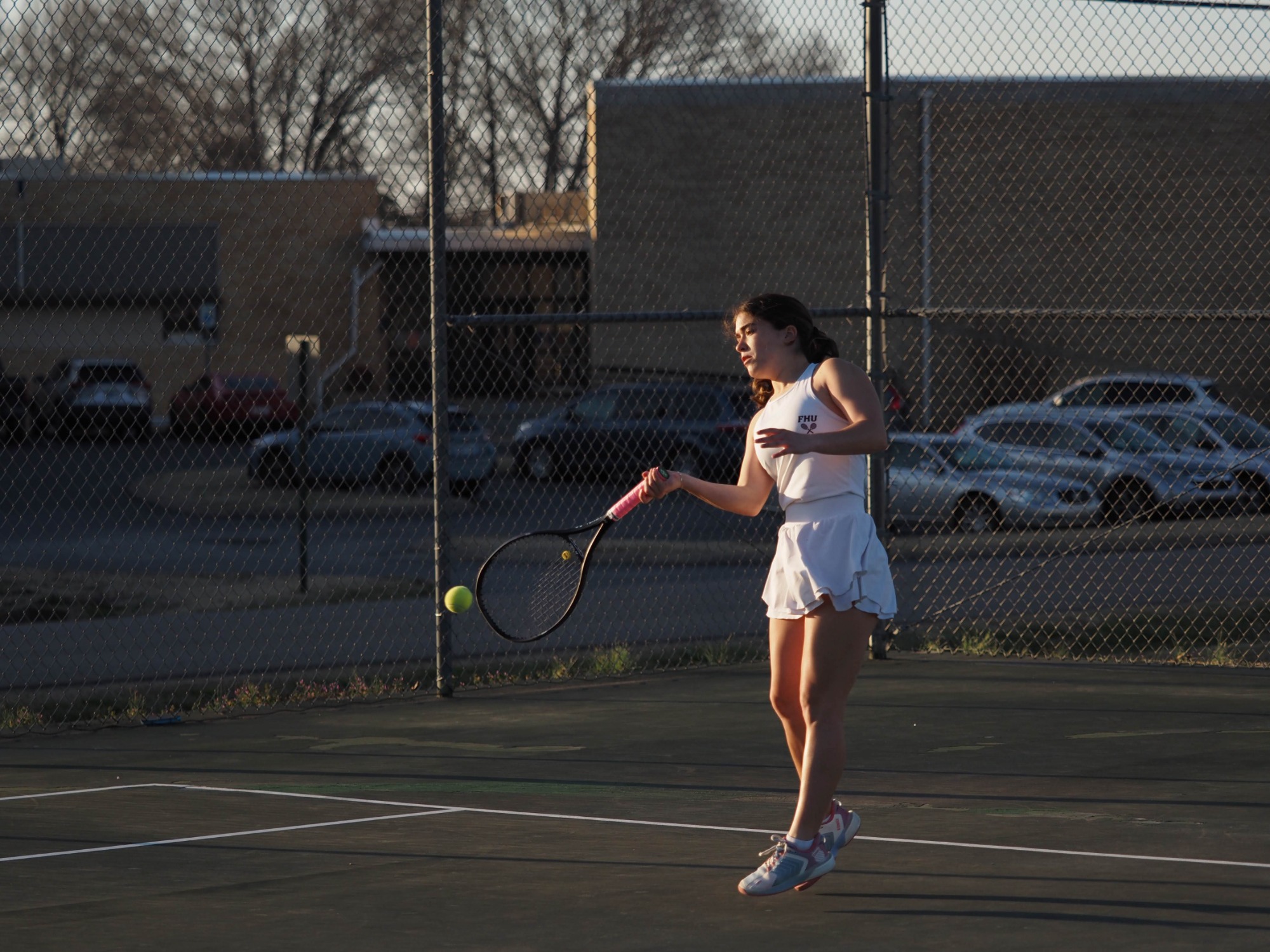 Lady Lion tennis in action