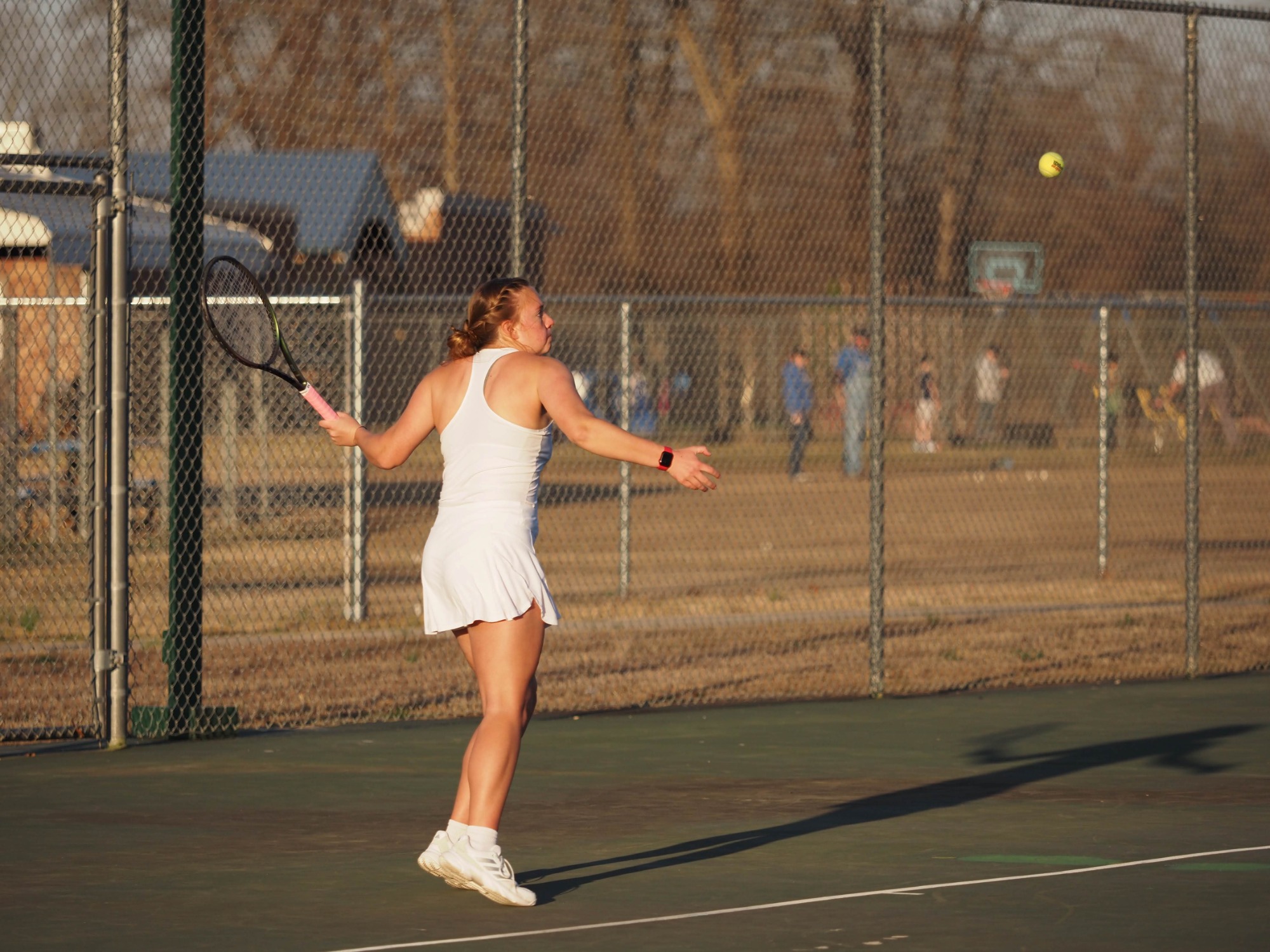 Lady Lion tennis in action
