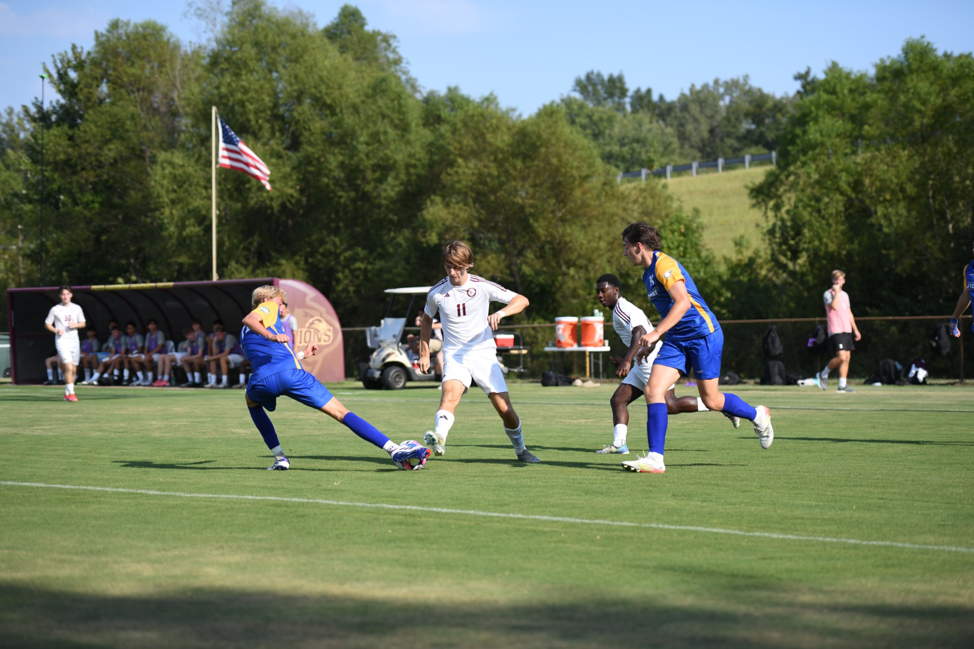 FHU soccer in action