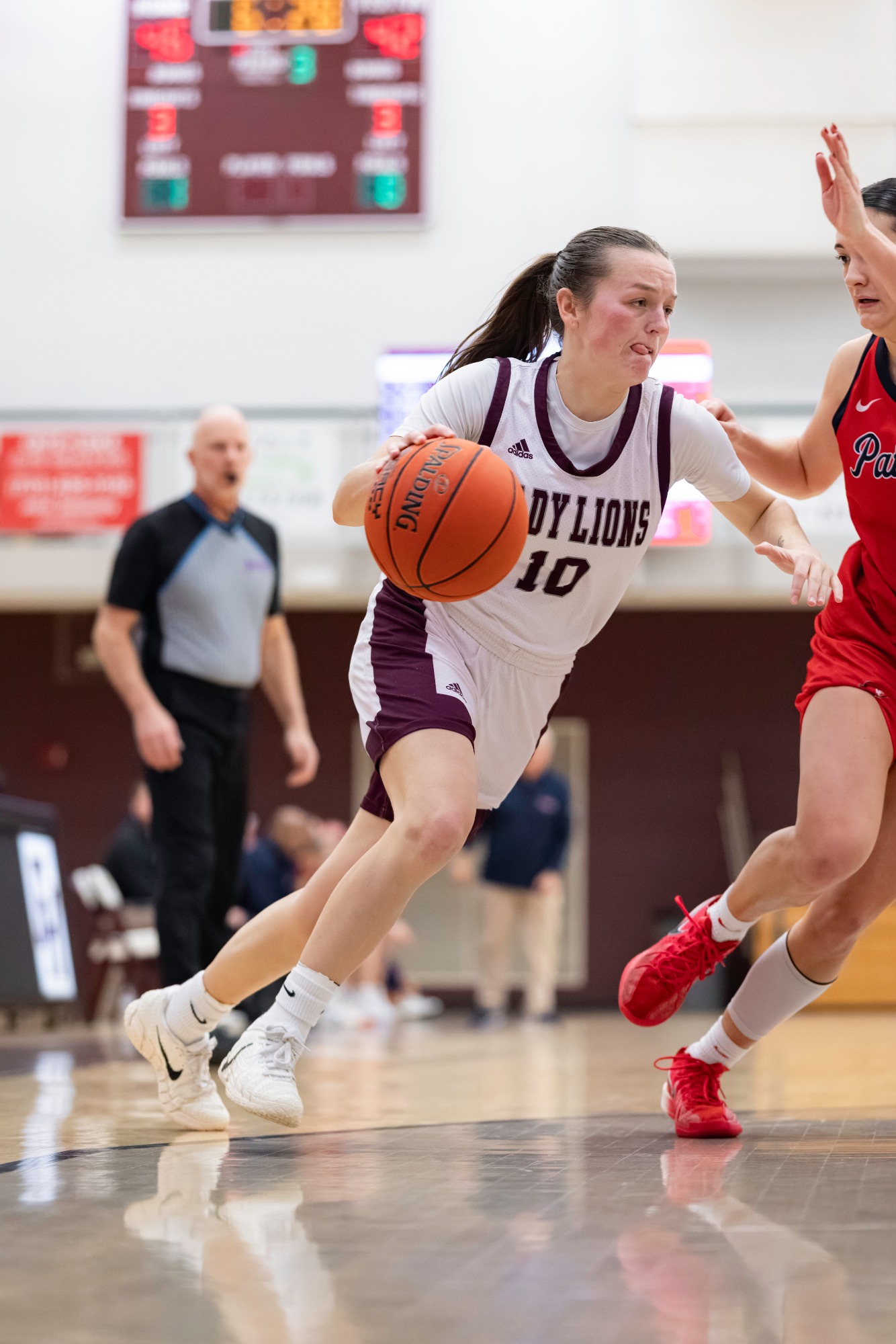 FHU Lady Lion basketball in action.