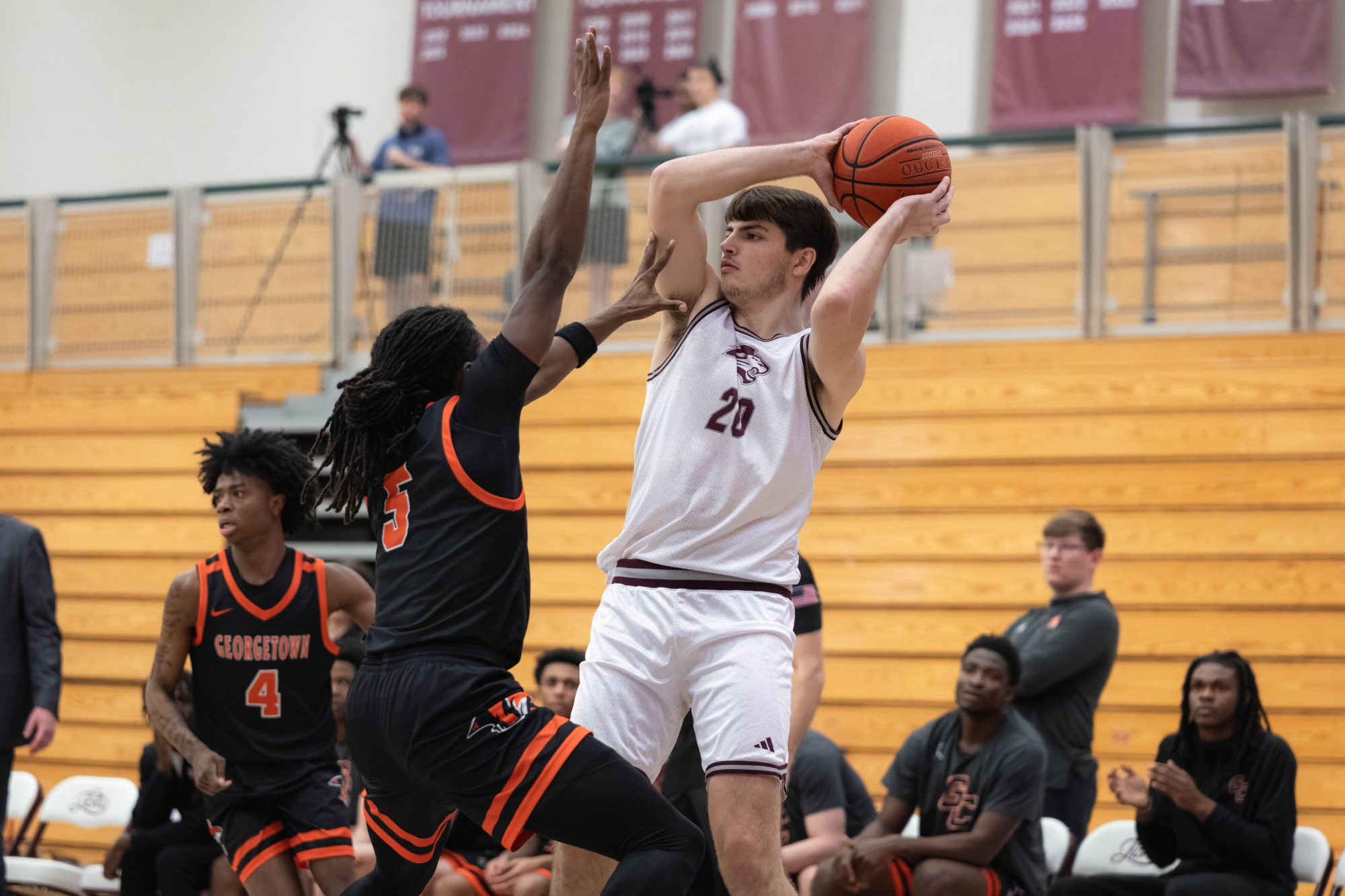 FHU Lions basketball in action