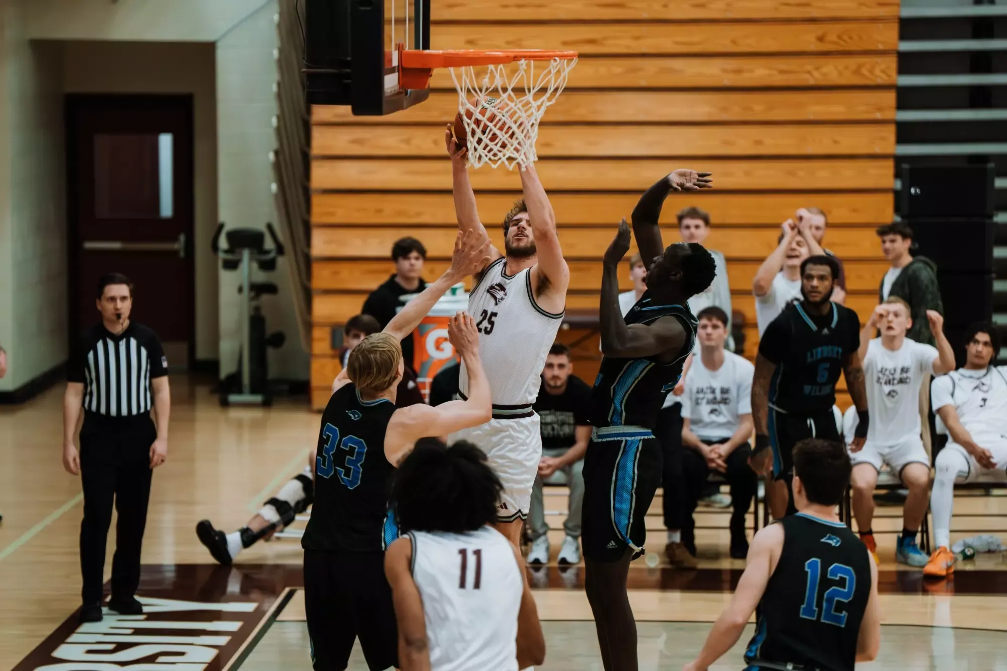 FHU men's basketball in action