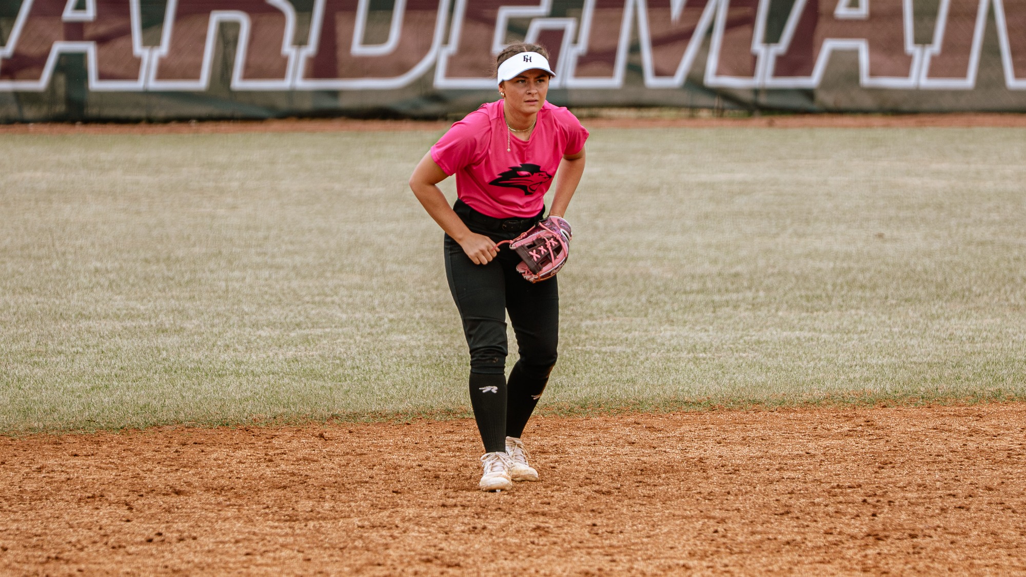 Lady Lion softball in action